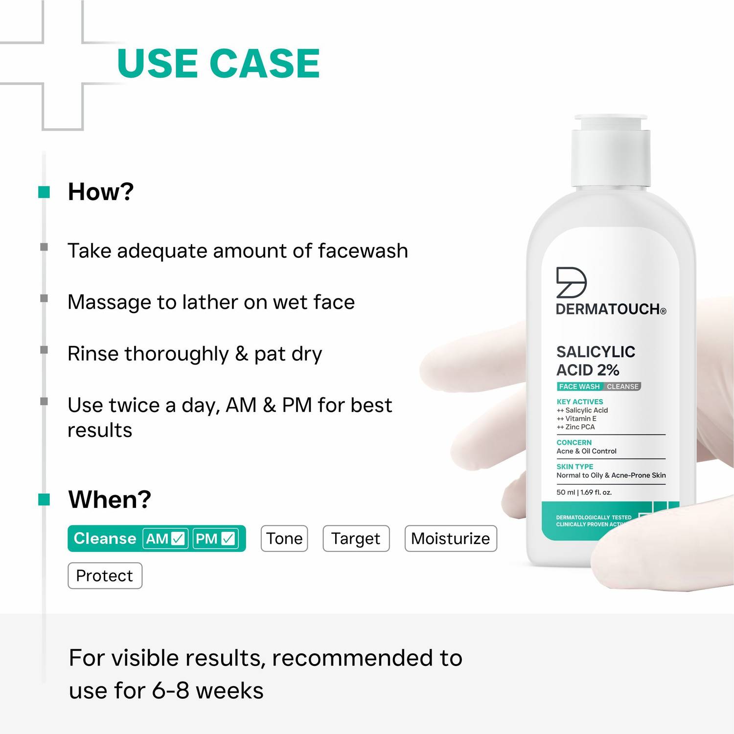 Dermatouch Salicylic Acid 2% Face Wash - Image 3