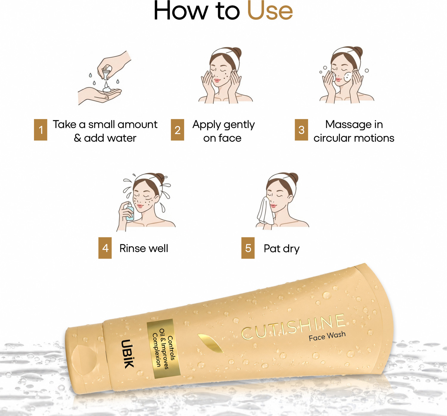 Image of Cutishine AHA & BHA Facewash|Deep Clean & Clear Complexion|Oily, Acne-Prone Skin Pack of 2 Face Wash