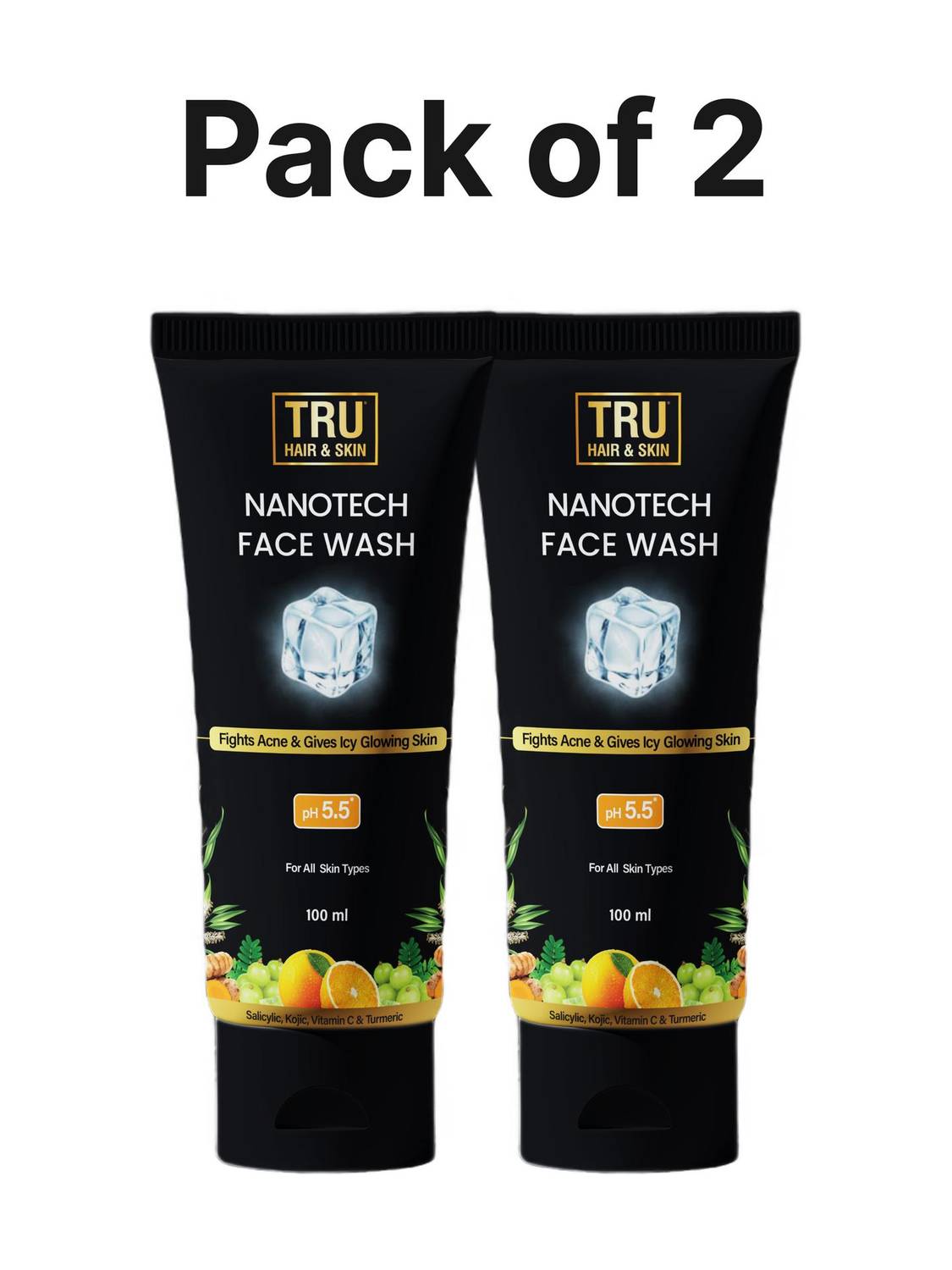 TRU HAIR & SKIN Nanotech Facewash for Sensitive & Acne Prone Skin Face Wash