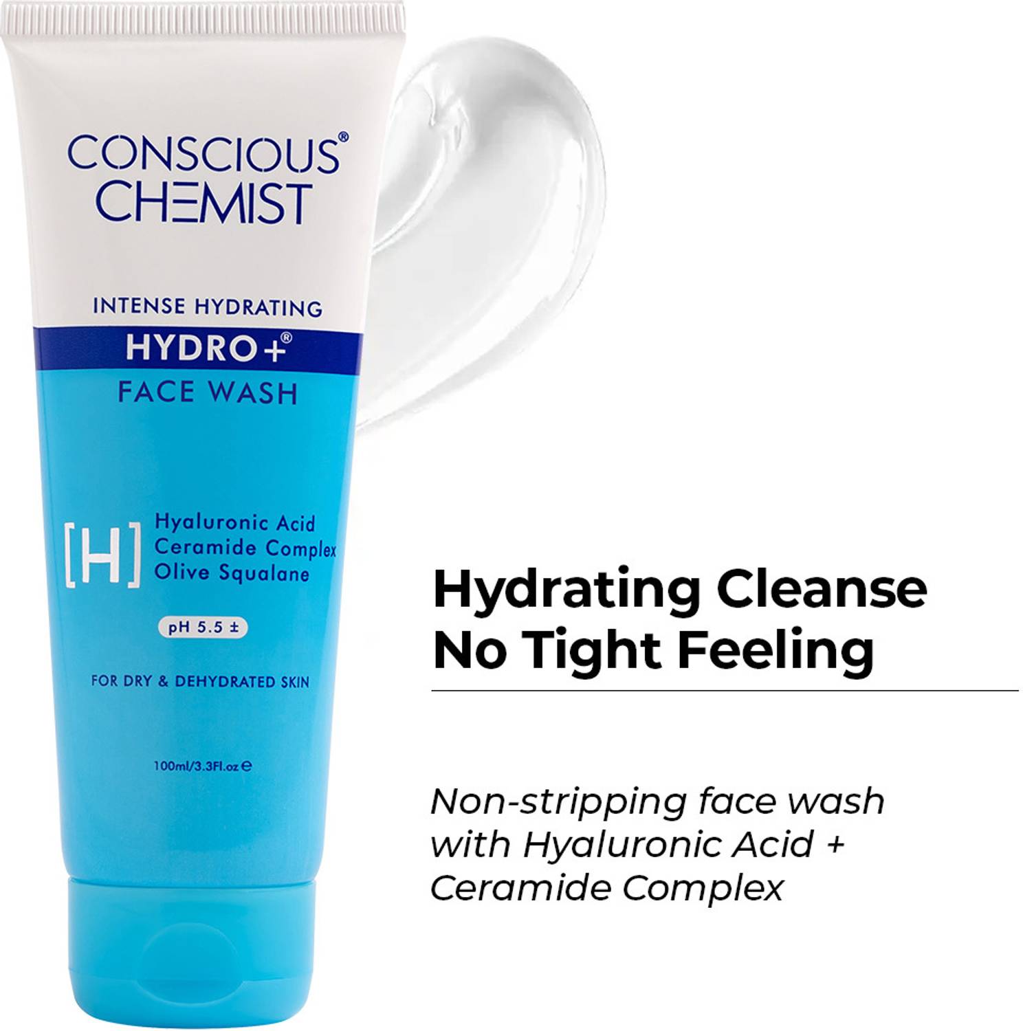 Conscious Chemist Gentle Hydrating Face Wash with Hyaluronic Acid