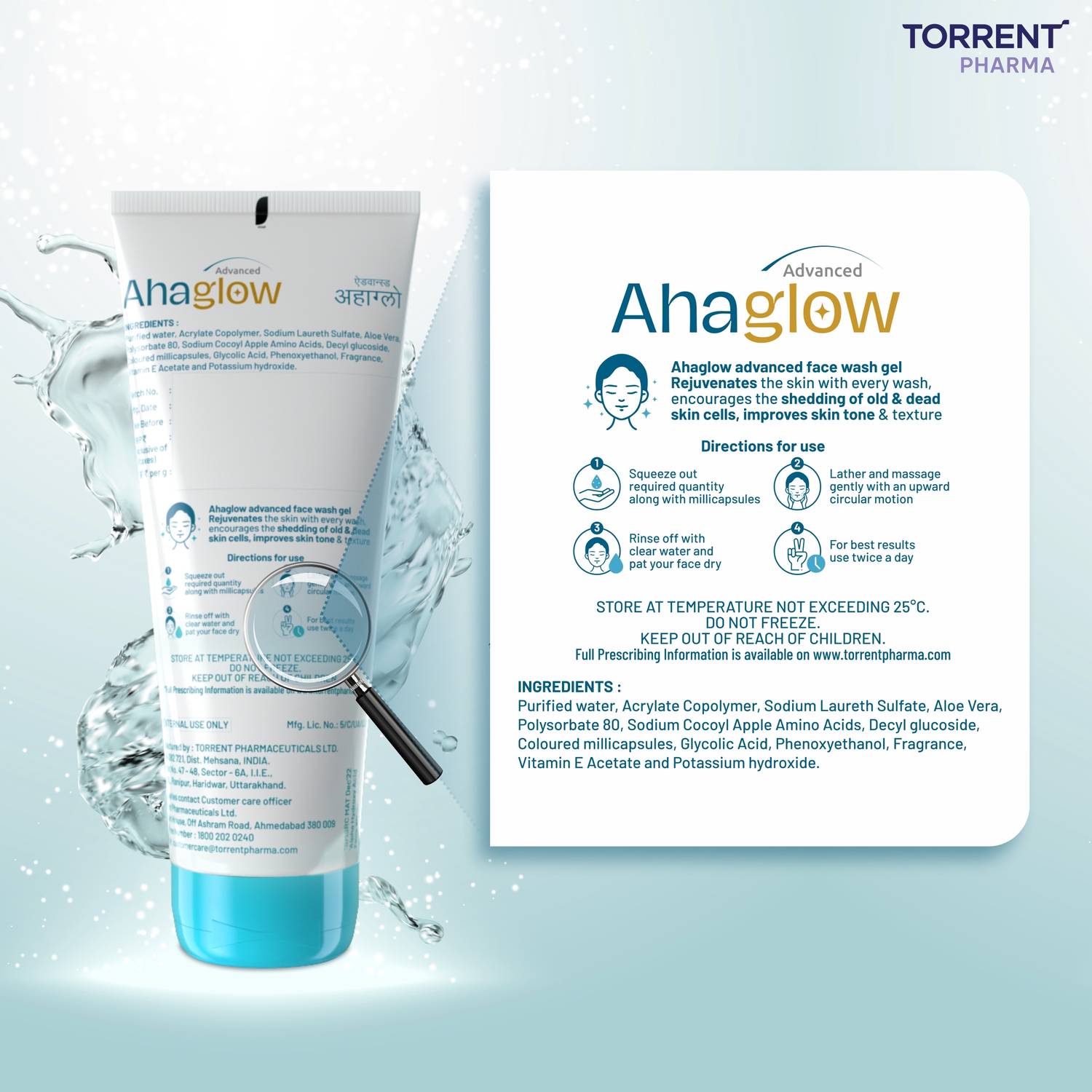 ahaglow Advanced Gel Face Wash 50 g - Image 2