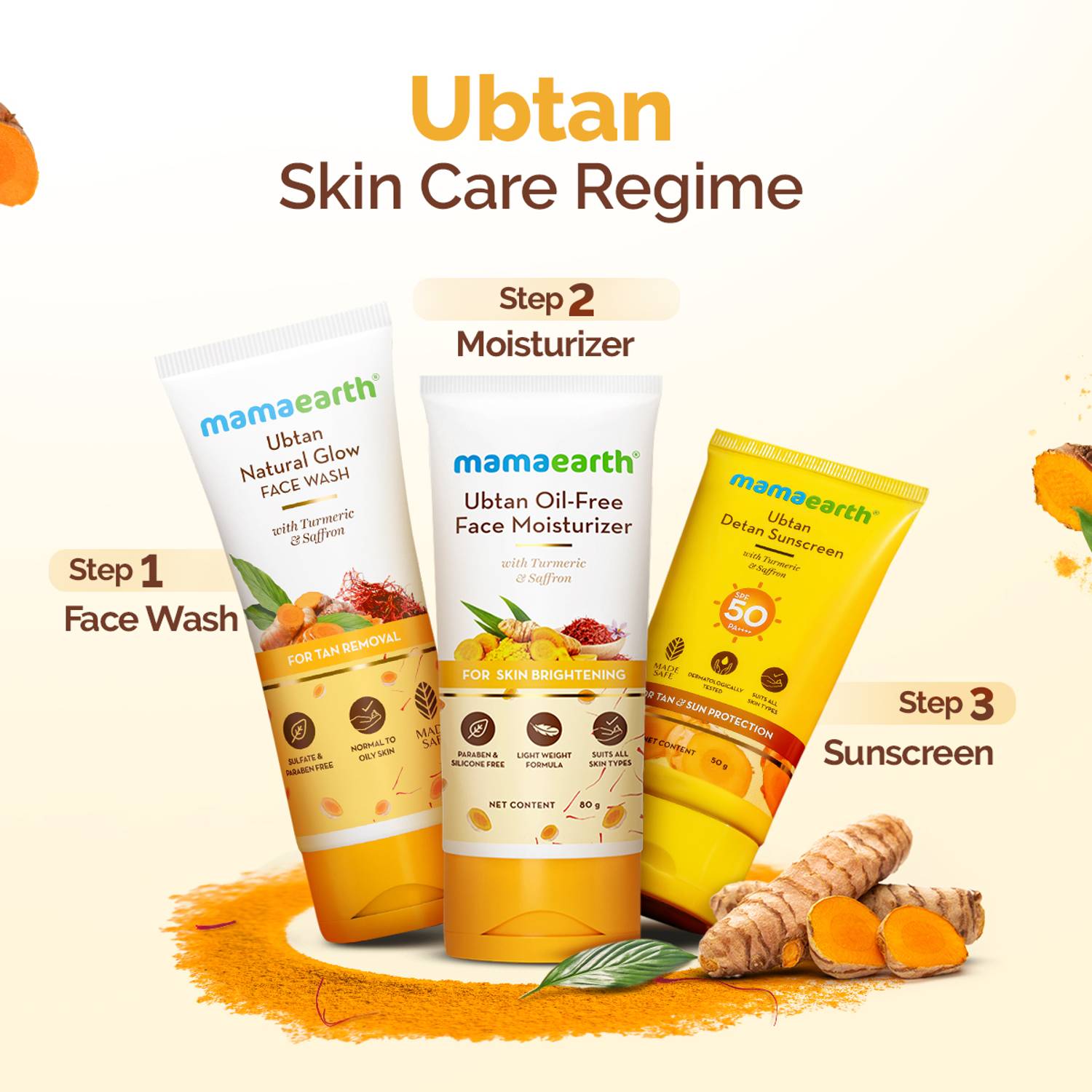Mamaearth Ubtan Natural Glow Face Wash 100ml - Image 5