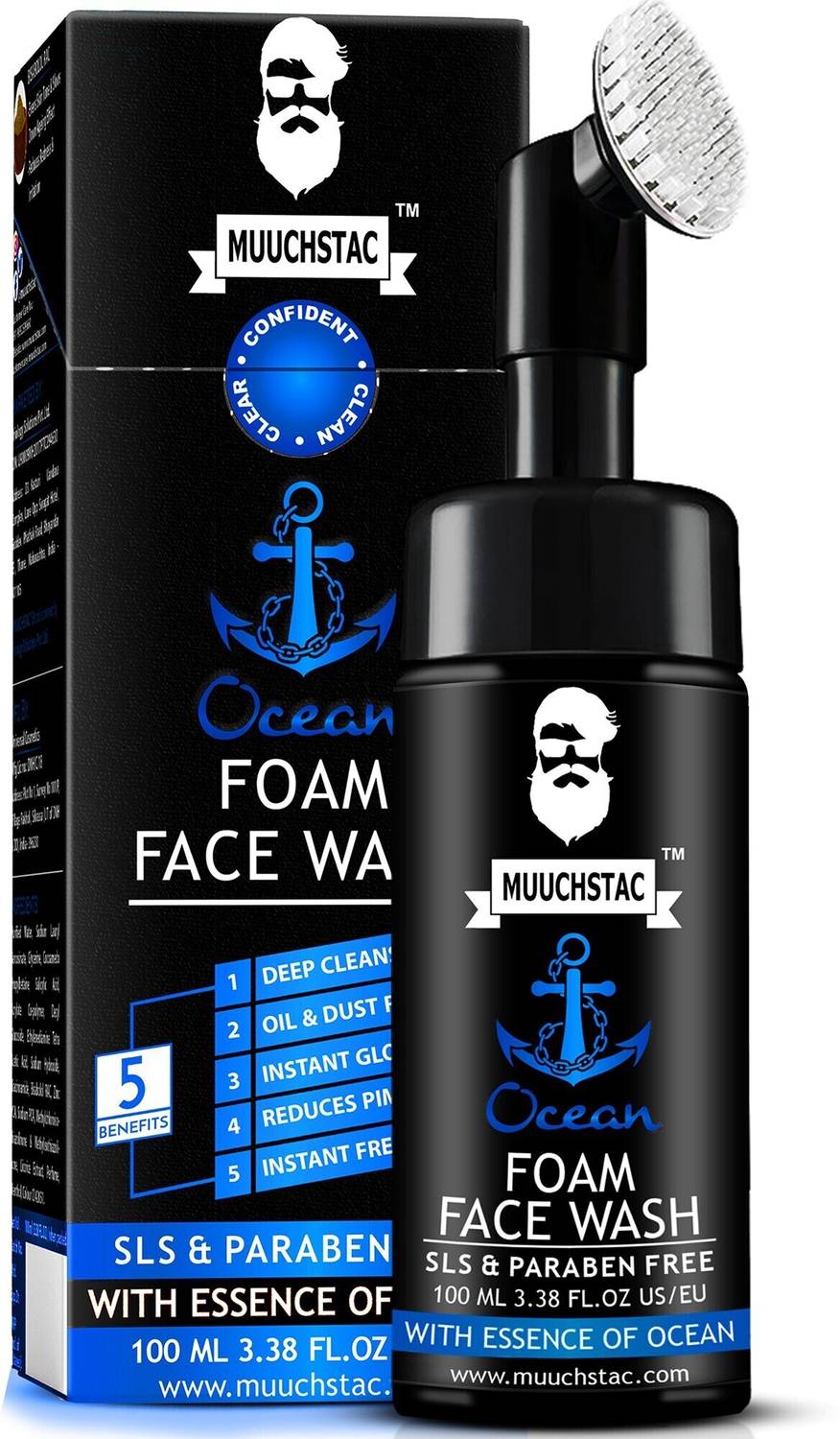 MUUCHSTAC Ocean Foam for Men Face Wash - Image 1