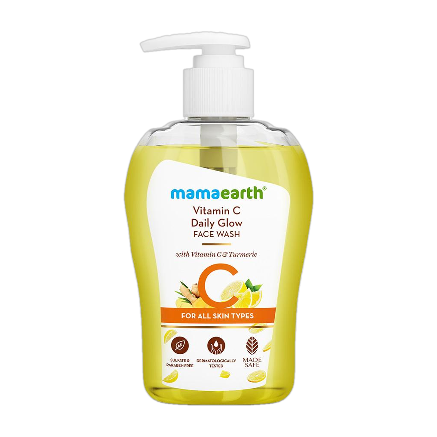 Mamaearth Vitamin C Turmeric Face Wash 100ml - Image 1