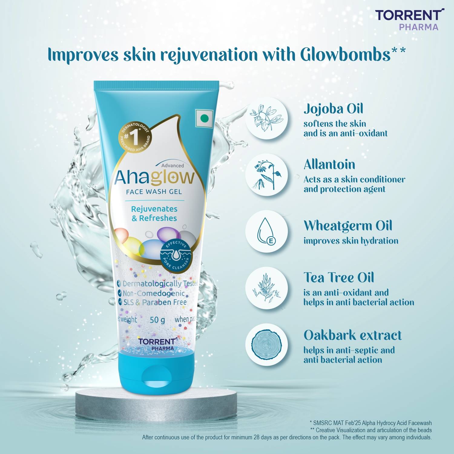 ahaglow Advanced Gel Face Wash 50 g - Image 5