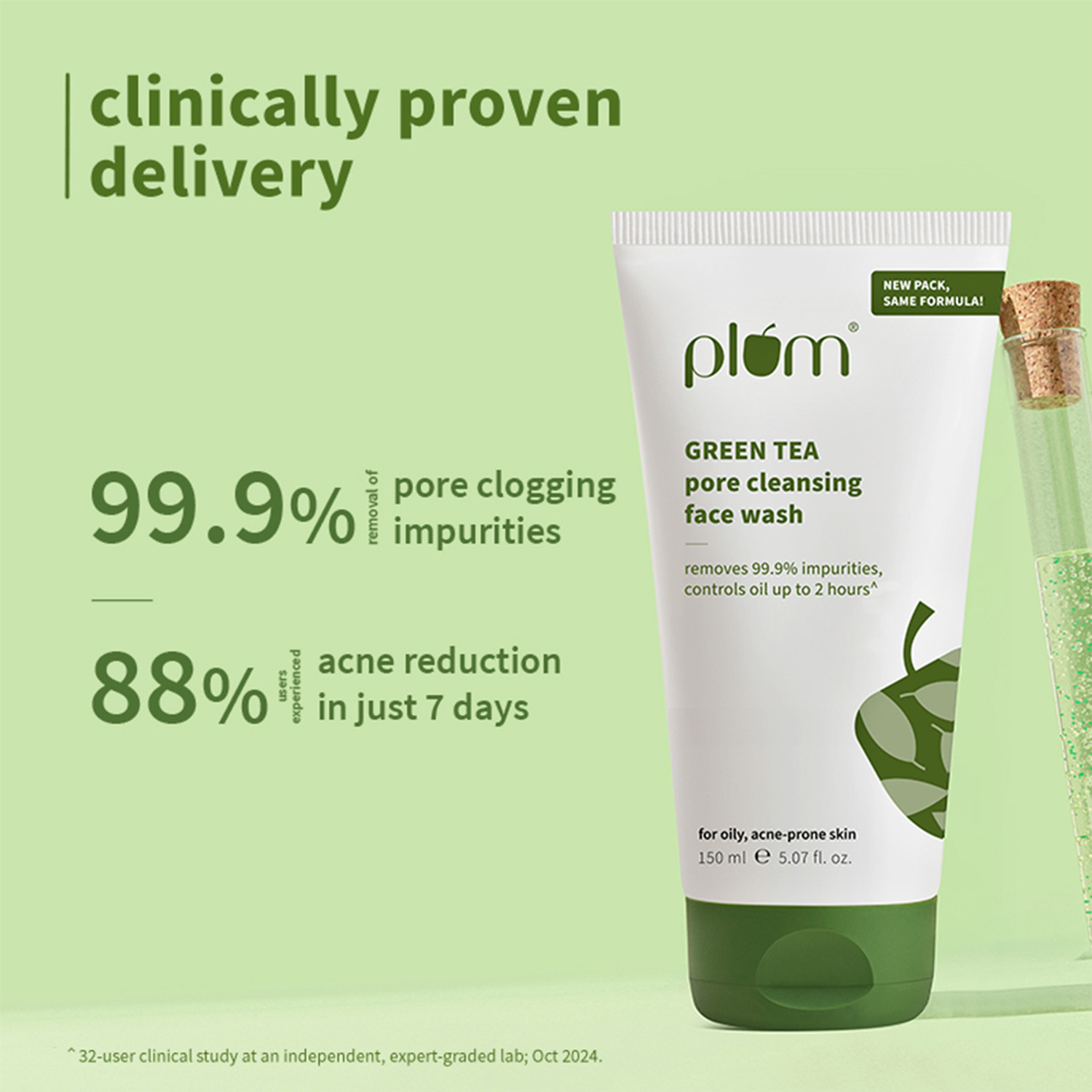Image of Plum Green Tea Pore Cleansing, For Oily, Acne-Prone Skin | Oil-control Gel | Men and Women | Pack of 2 Face Wash