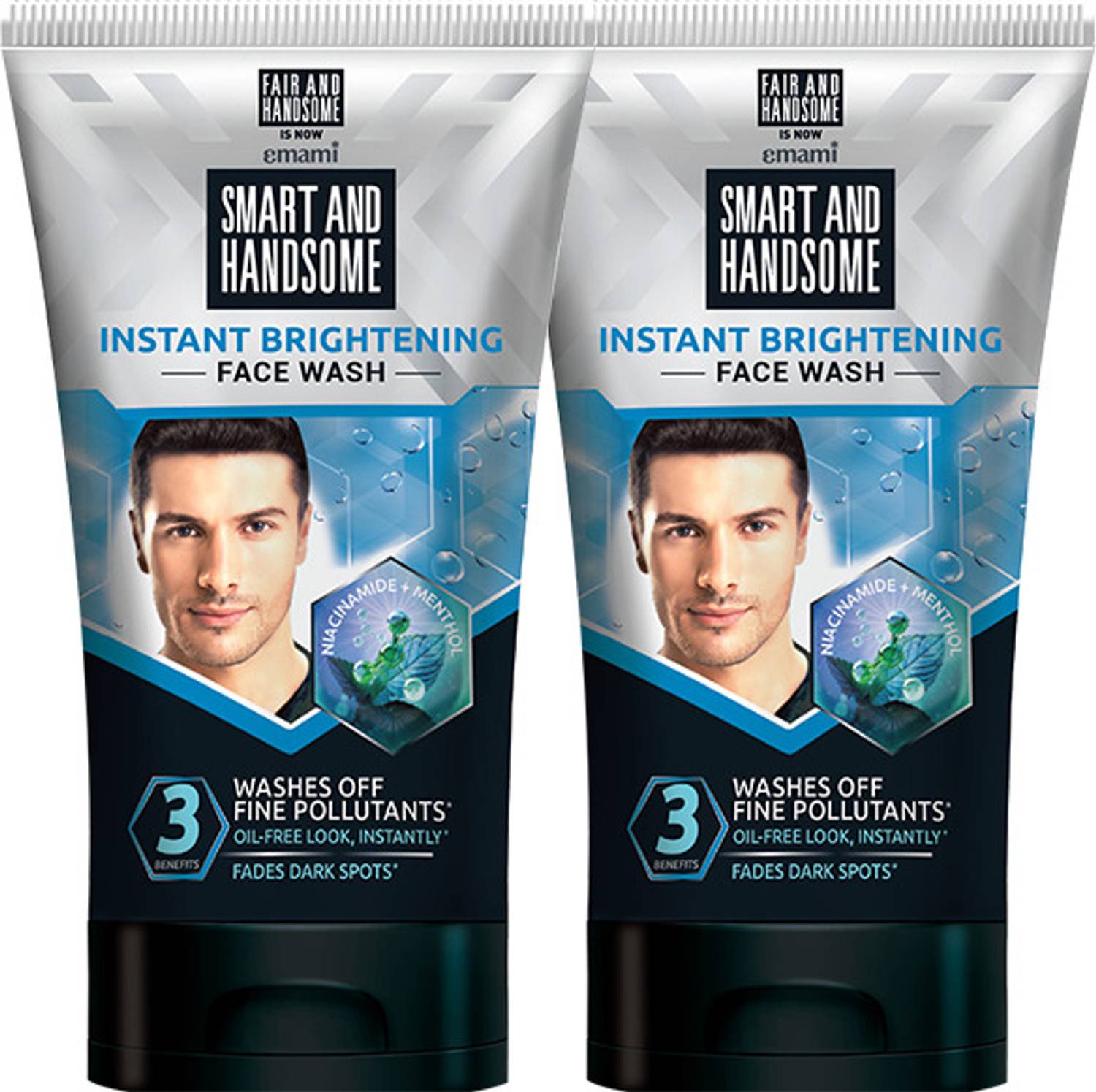 Smart and Handsome Instant Brightening |Fades Dark Spots|100GM Each Face Wash