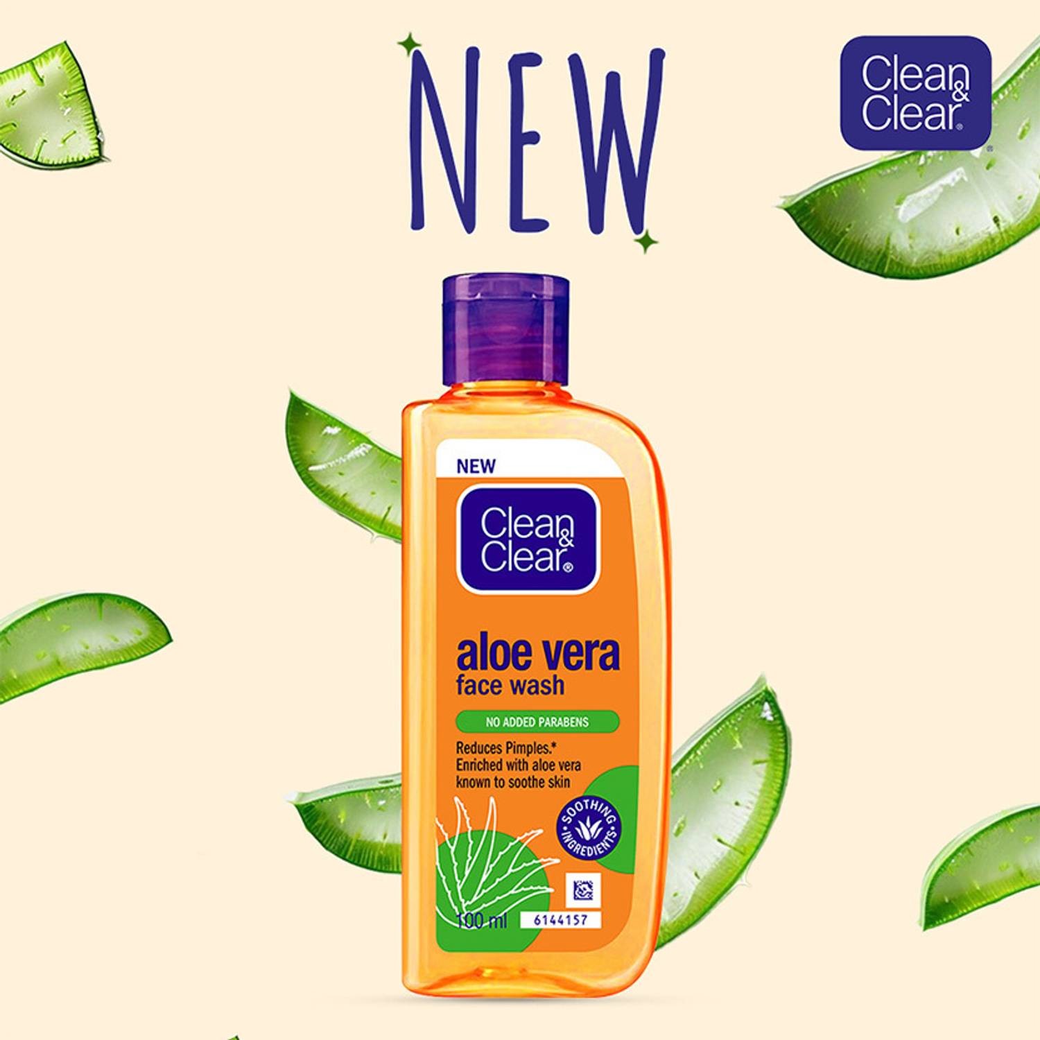 Clean & Clear Aloe Vera Face Wash 100ml - Image 3