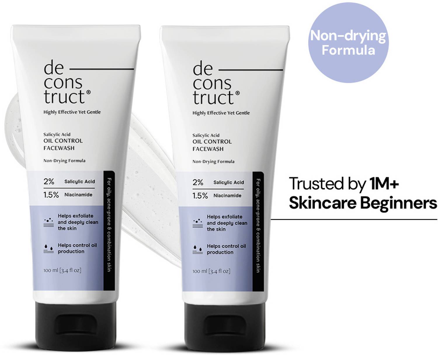 Deconstruct Oil Control Face Wash 0.5% Salicylic Acid