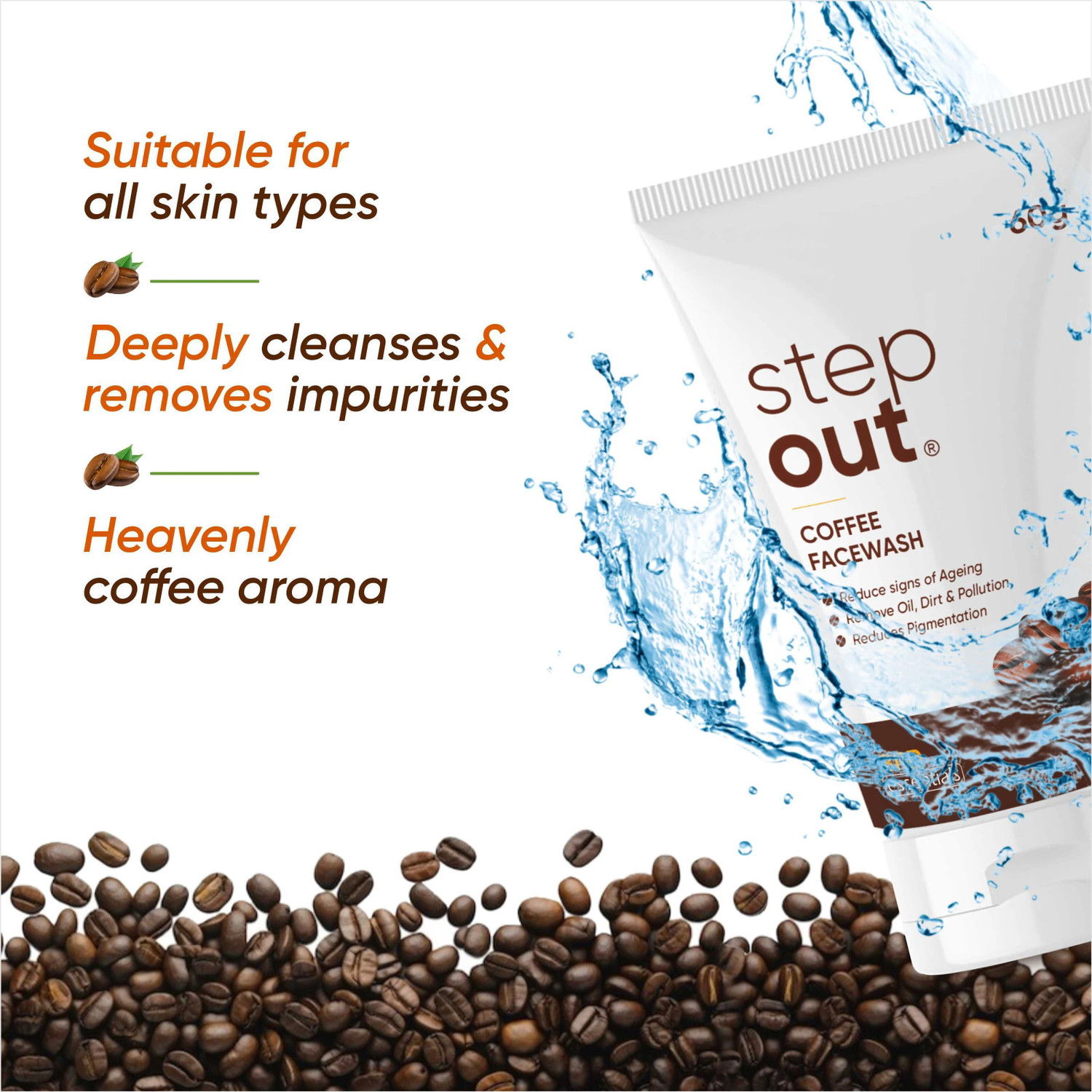 Image of STEPOUT Deep Clean Coffee Face Wash