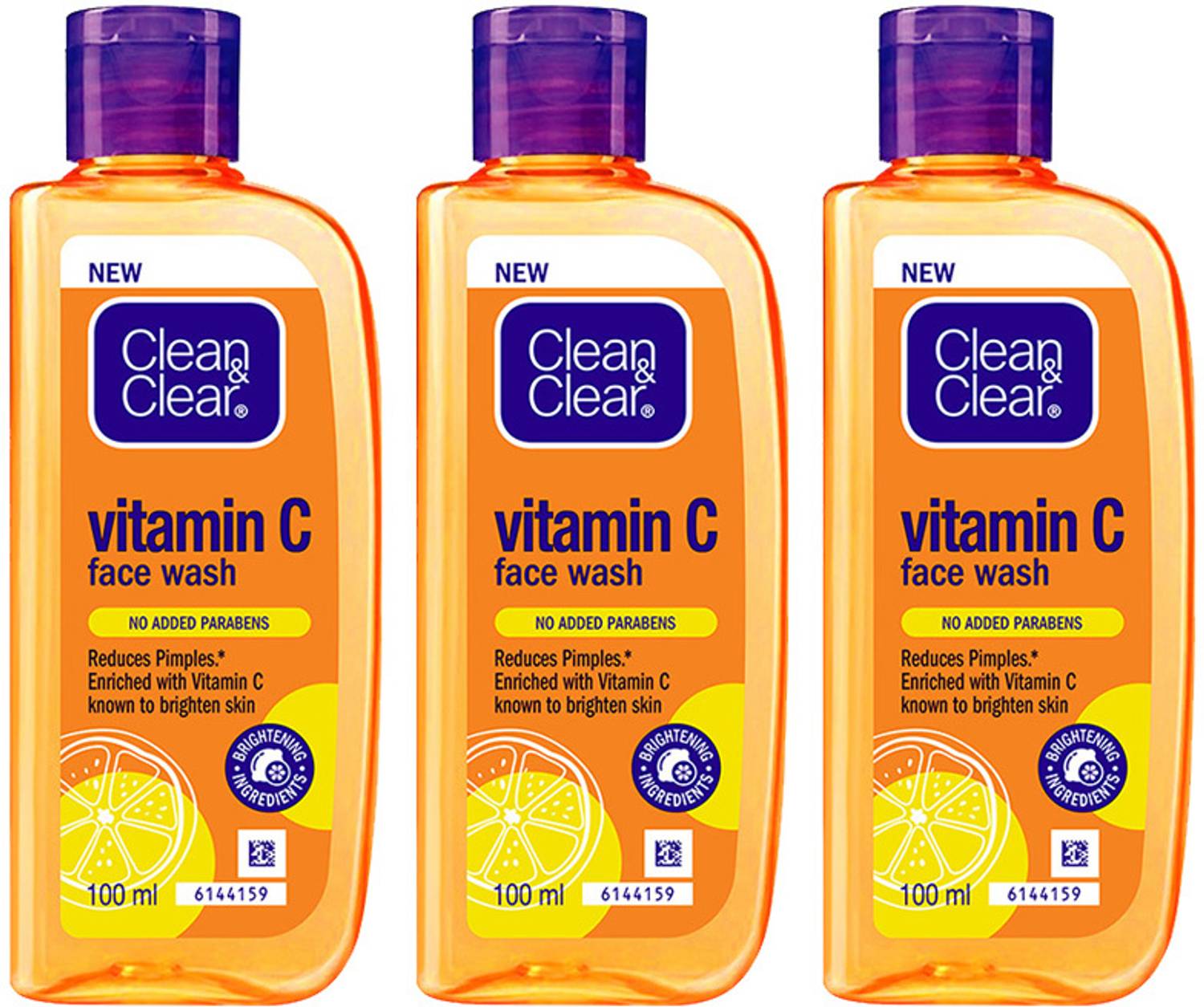 Clean & Clear Vitamin C Reduces pimples Enriched with Vitamin