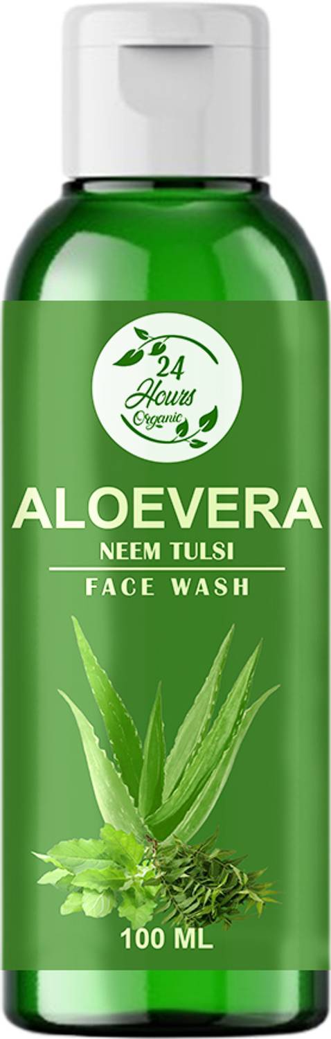 24 Hours Organic Aloe Vera Gel Face Wash