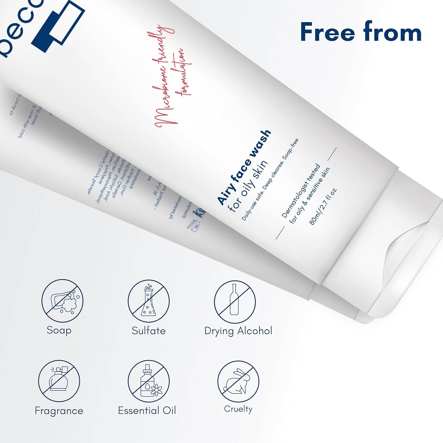 Glisher Becalm Airy Face Wash for Oily Skin, 80g - Image 3