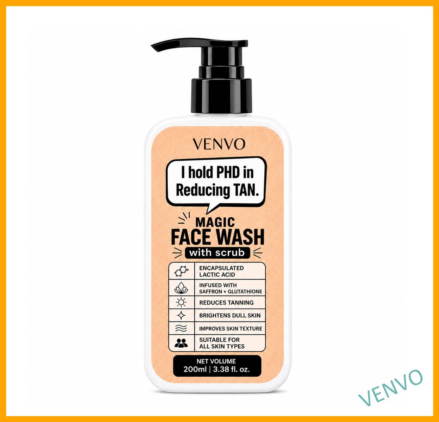 venvo Magic Anti-Tan Face Wash - Image 1