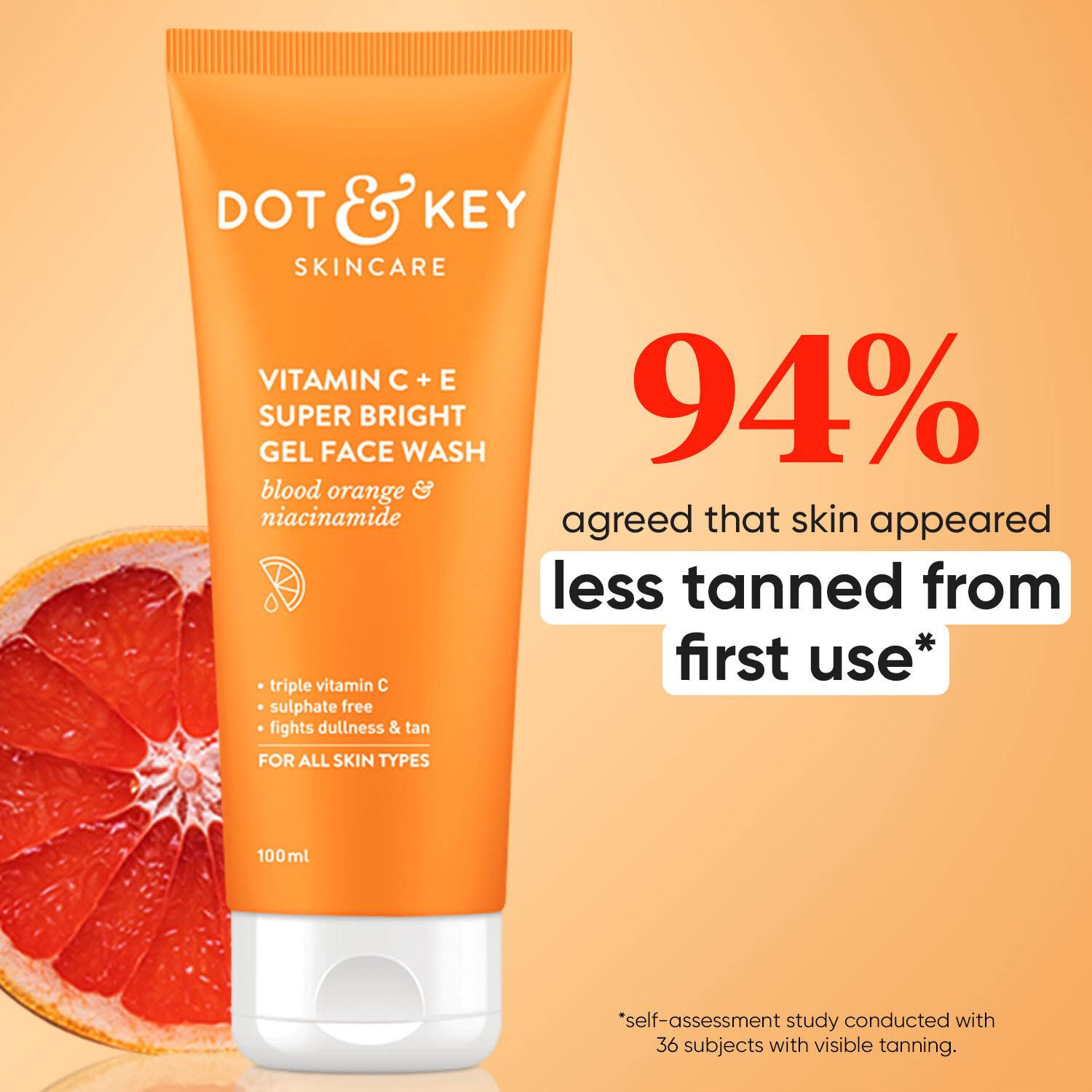 Dot & Key Vitamin C+E Super Bright Gel Face Wash Pack of 3 - Image 3