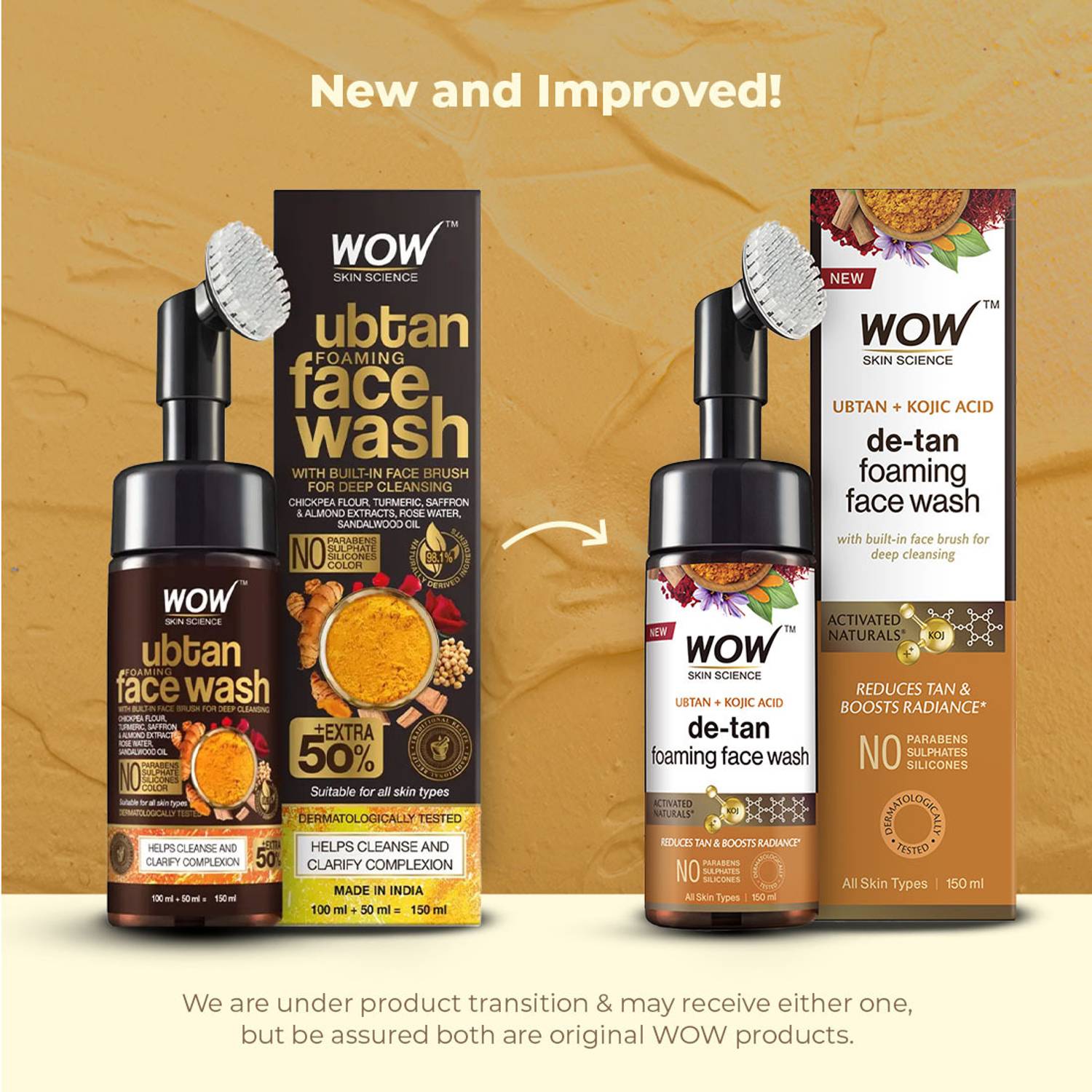 WOW Foaming Ubtan Face Wash 150 ml - Image 2