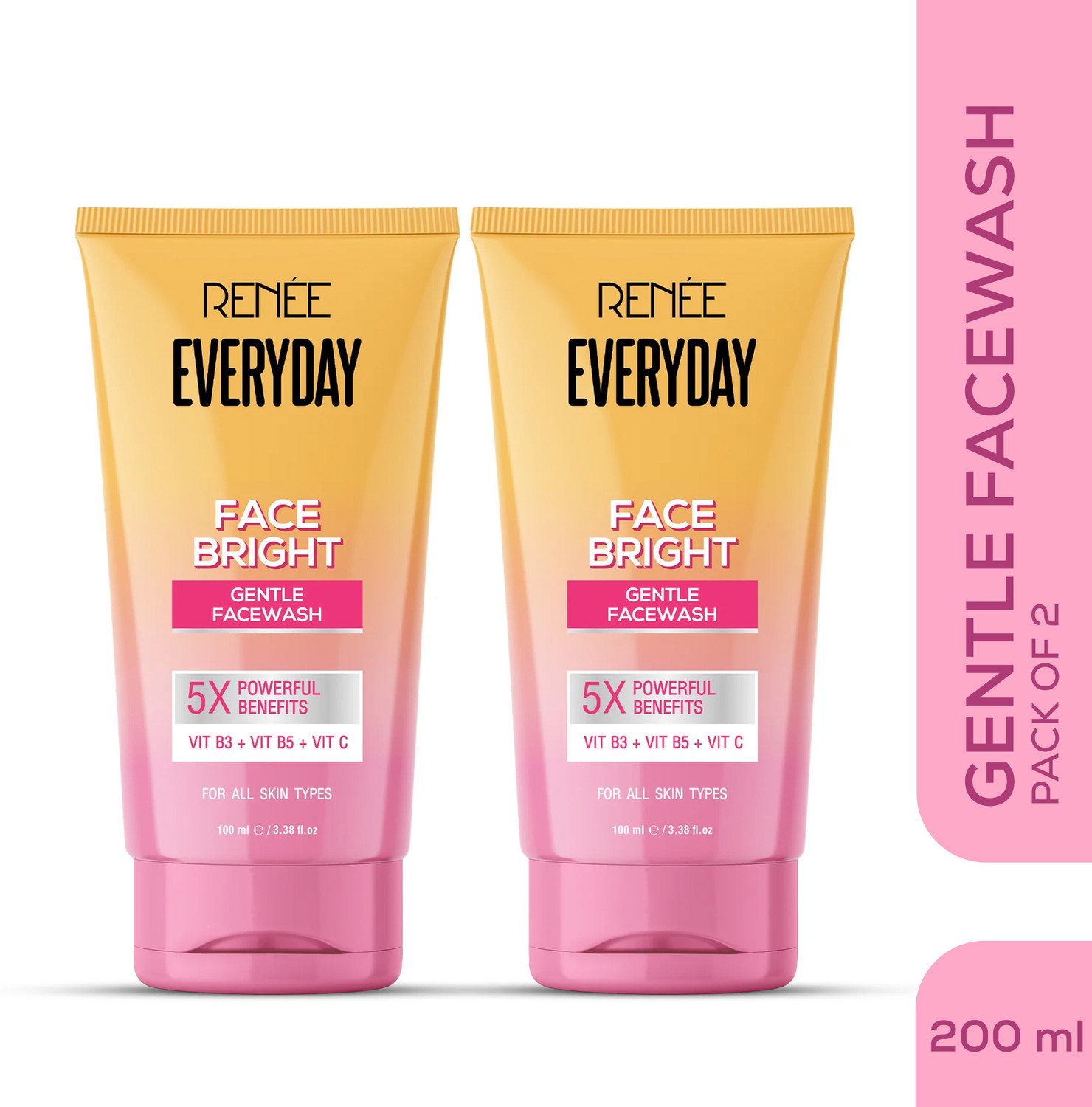 Image of Renee Everyday Face Bright , Hydrates, Brightens Reduces Oil, With Vitamin C Face Wash