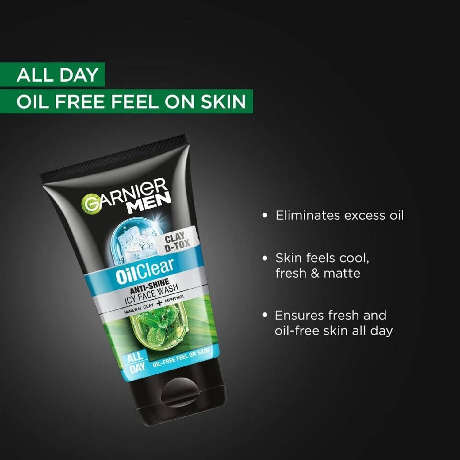 Garnier Men Oil Clear Deep Cleansing Face Wash - Image 5