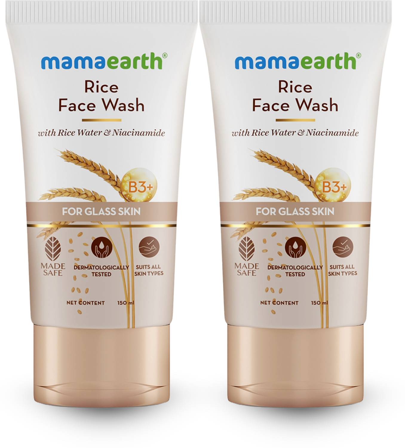 MamaEarth Rice Water & Niacinamide for Glass Skin Face Wash (300