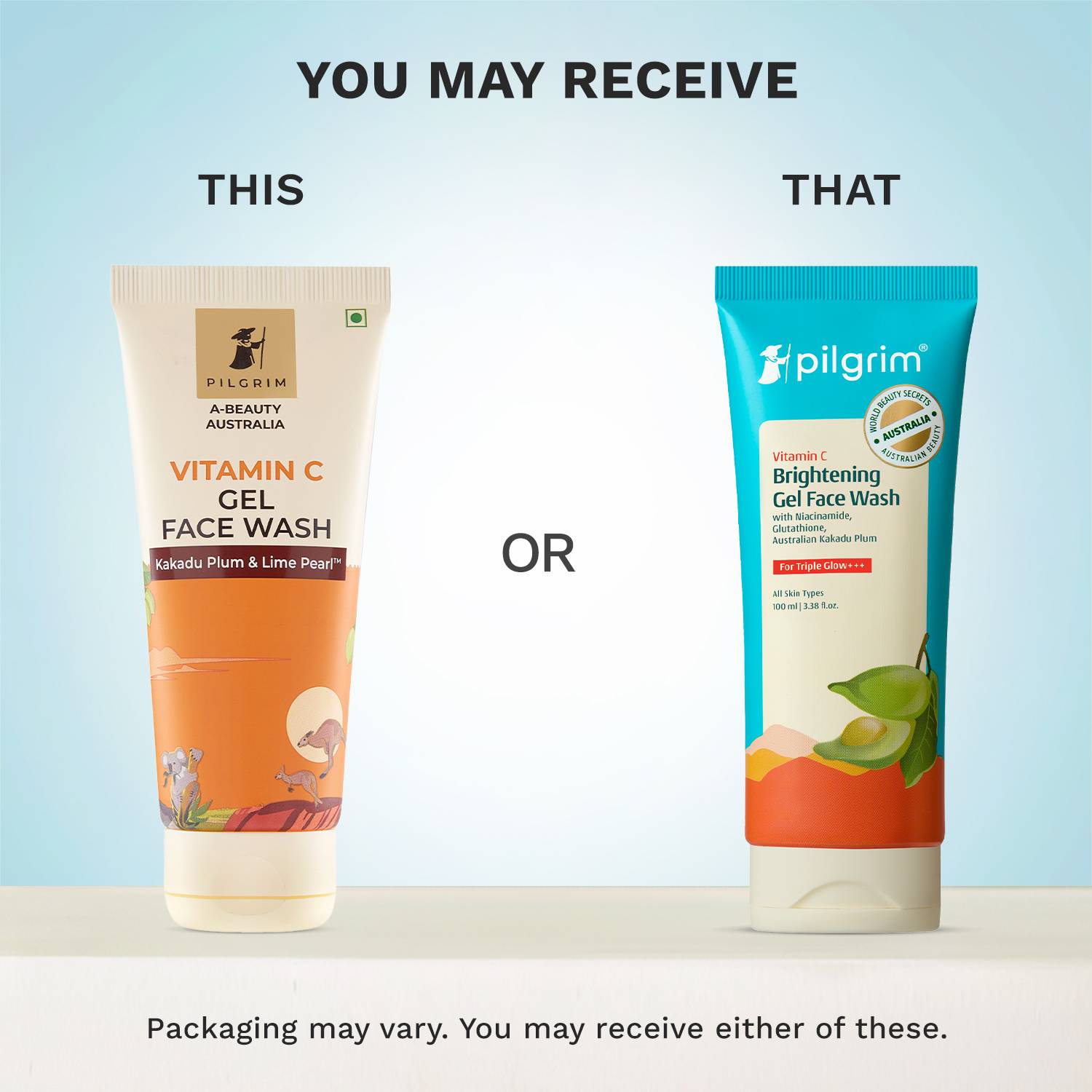 Pilgrim Vitamin C Brightening Gel Face Wash Pack of 2 - Image 2