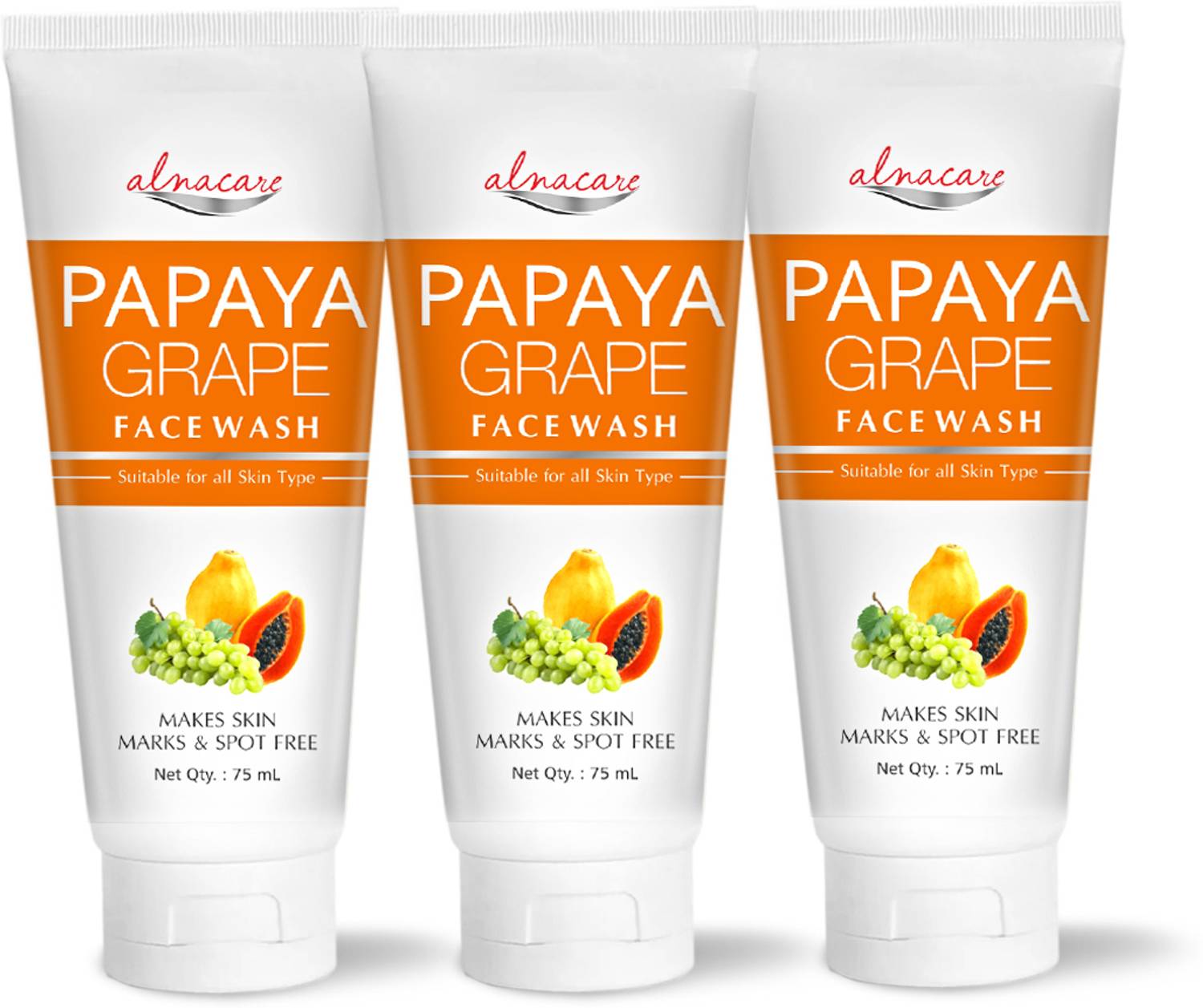 Alna Care Papaya Grape Makes Skin Brighter & Lustrous 75ML Each