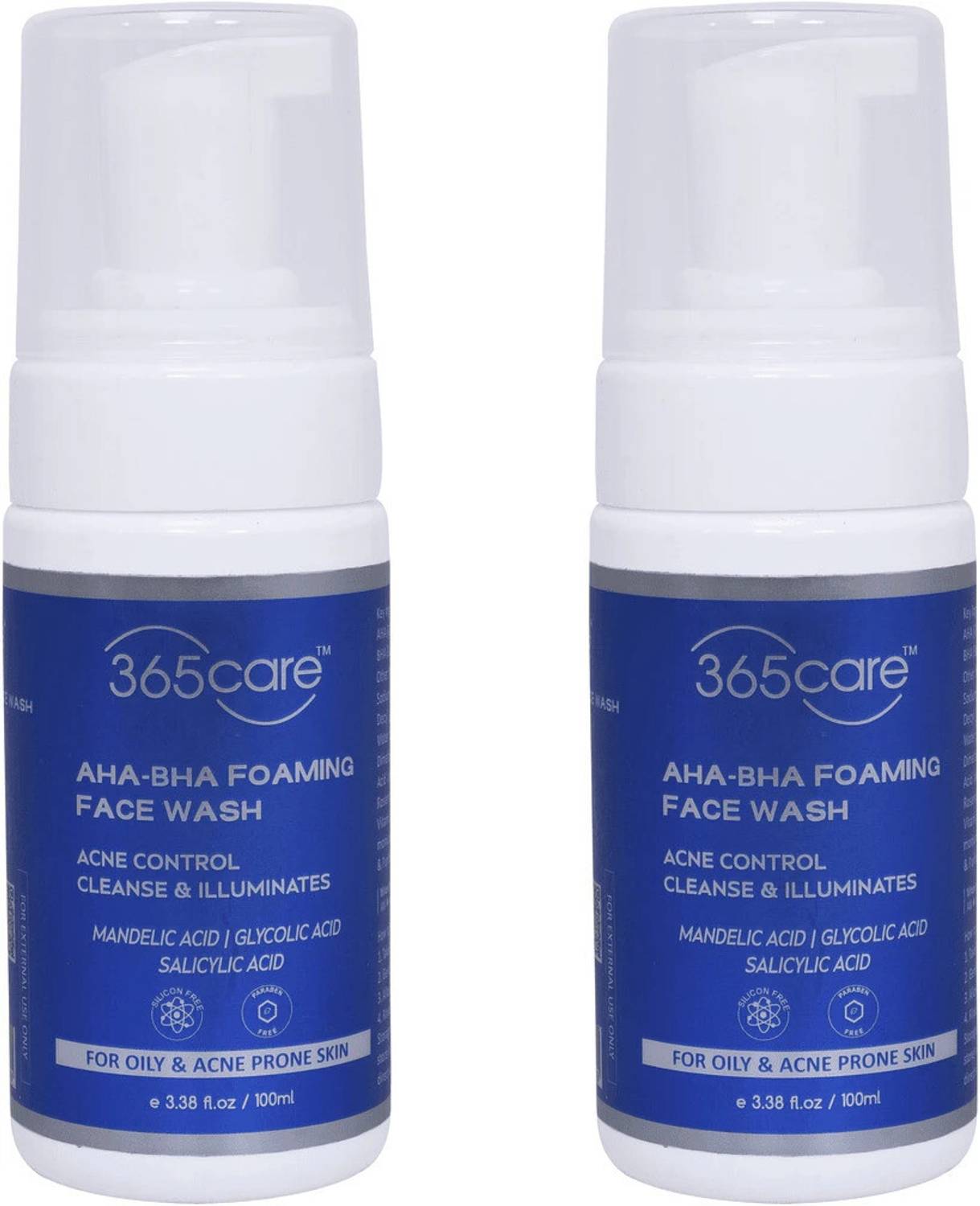 365Care AHA-BHA Acne Prone Control Gentle Foaming Daily Cleanser  Bright Skin Face Wash