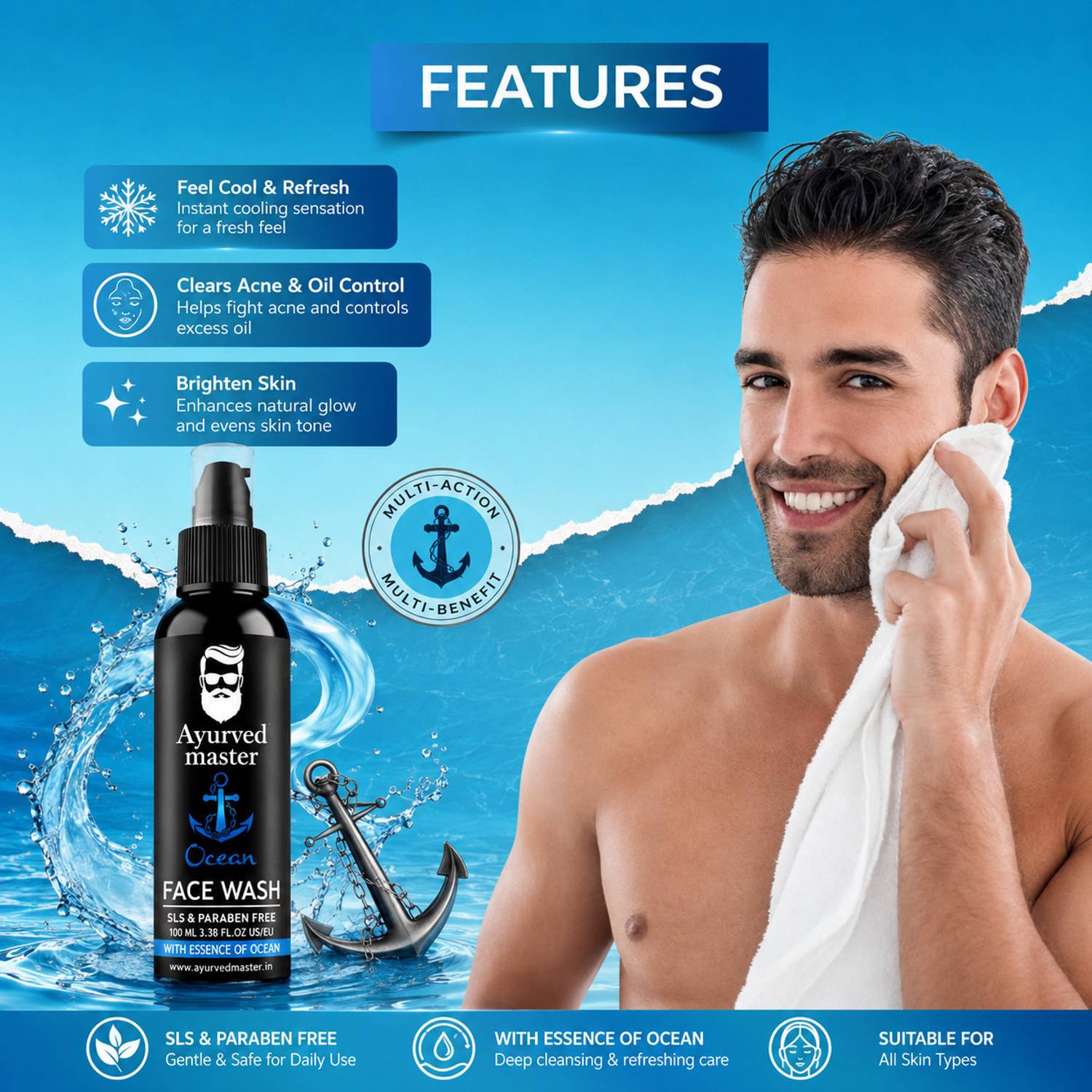 AYURVED MASTER Pack 3 Face Wash Pack of 3 - Image 2