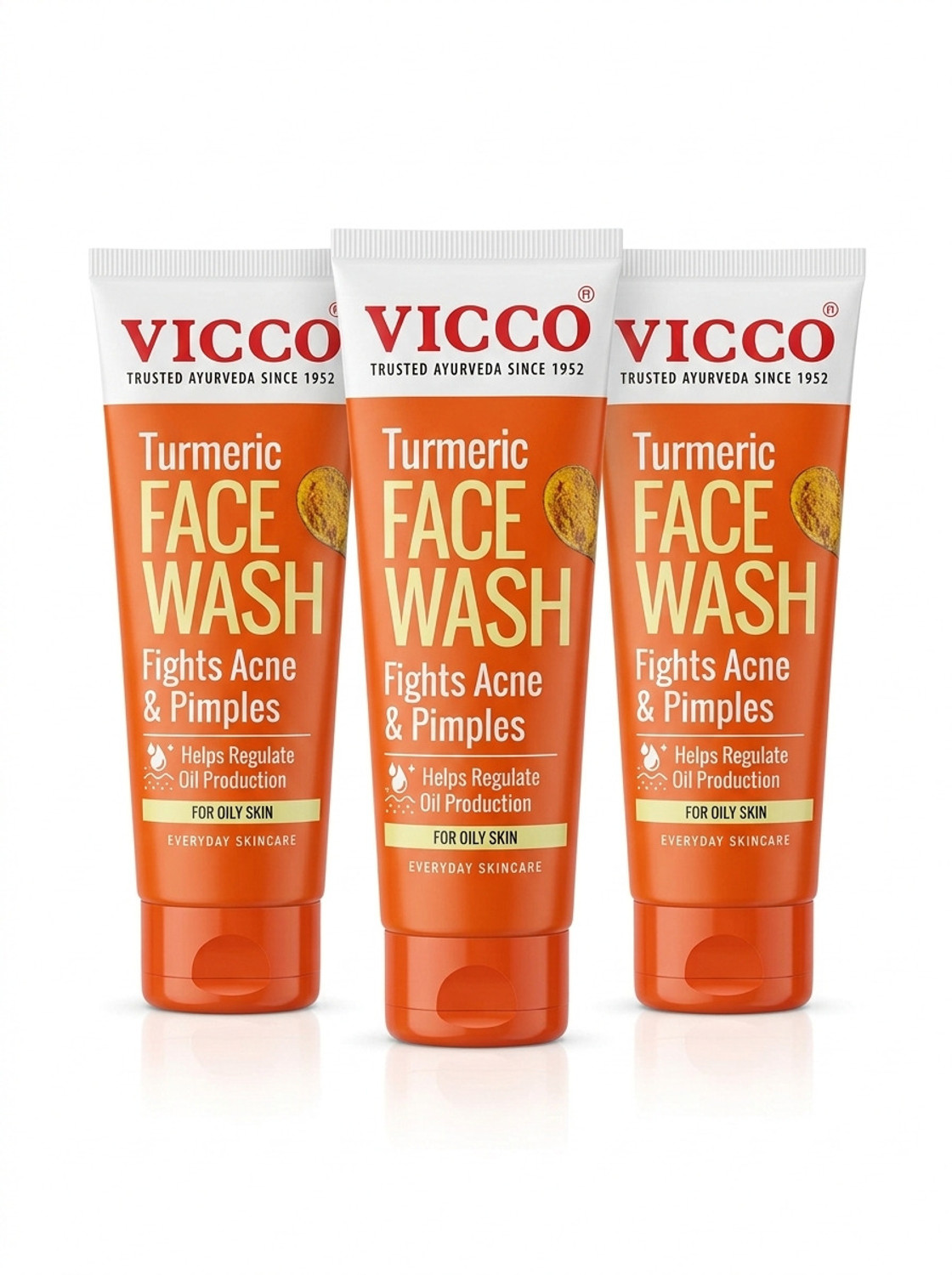 Image of VICCO Turmeric Fights Acne & Pimples Face Wash