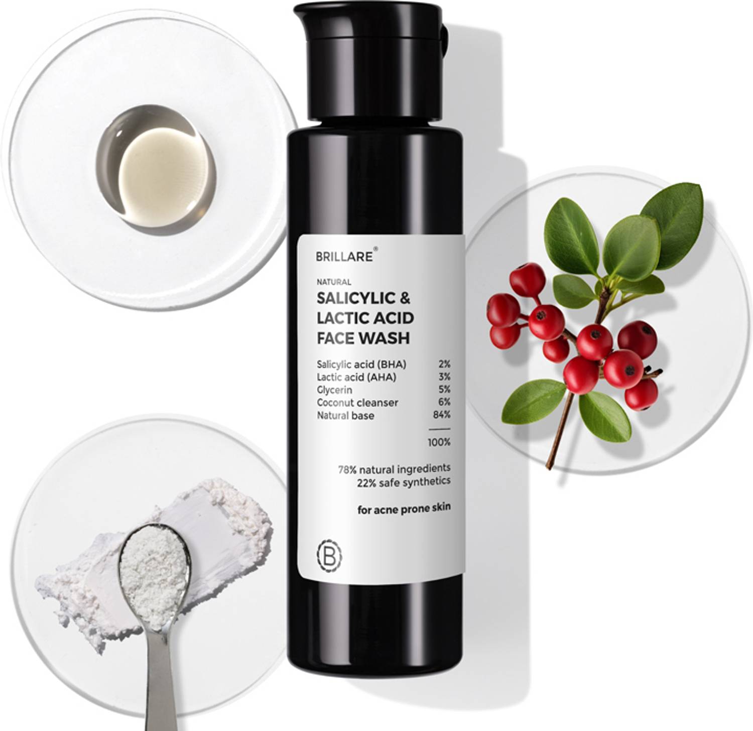 Brillare 2% Salicylic Acid for Oily Skin | Deep Cleansing, Oil C... more