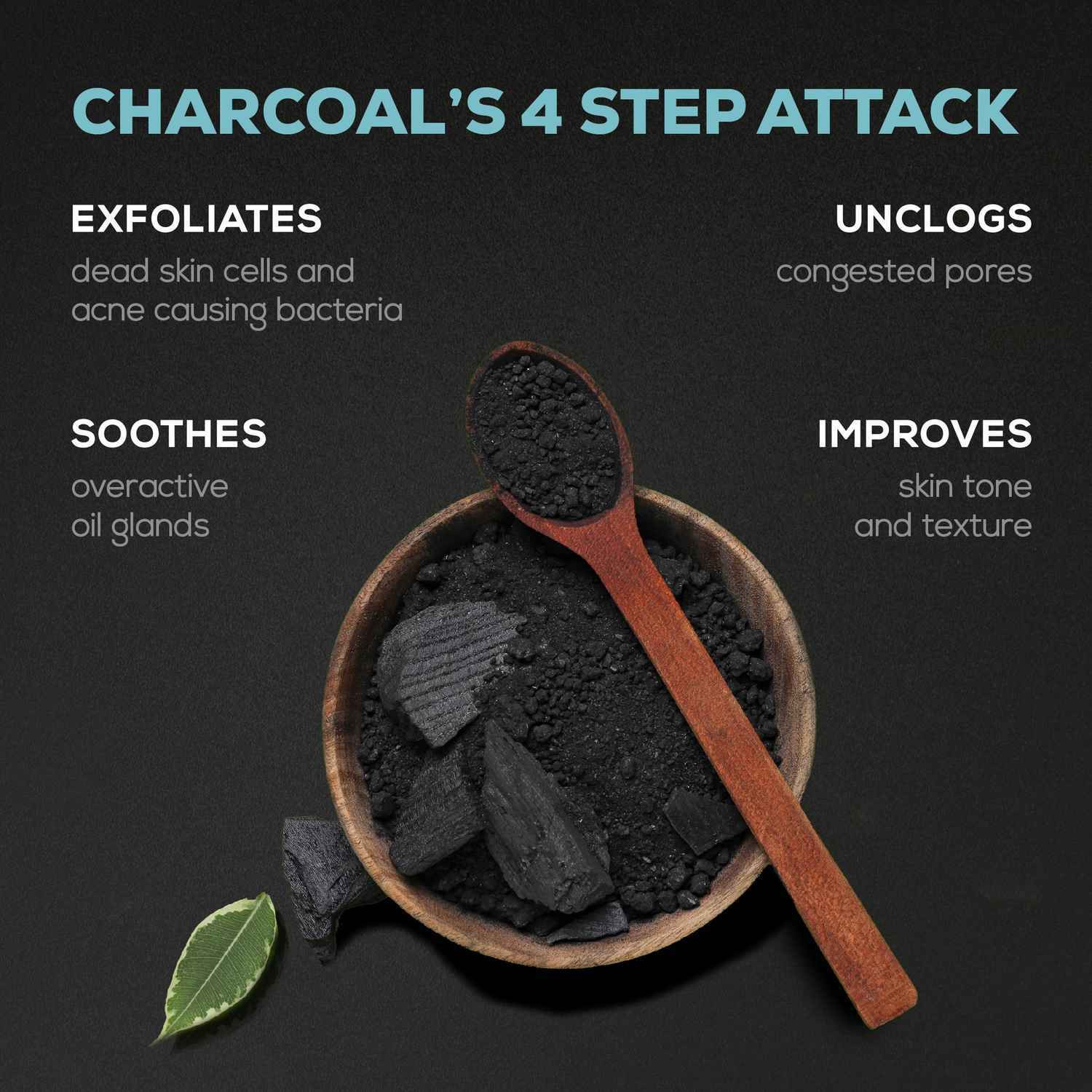Image of Joy Activated Charcoal Skin Purifying (Pack of 4X50ml) For Oily Skin Face Wash