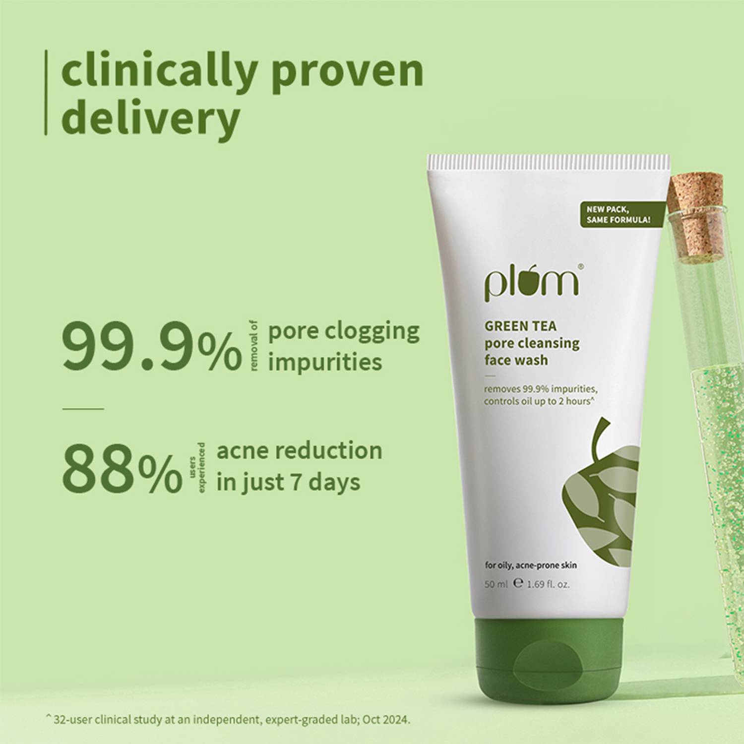 Plum Green Tea Pore Cleanser for Oily, Acne-Prone Skin - Image 2