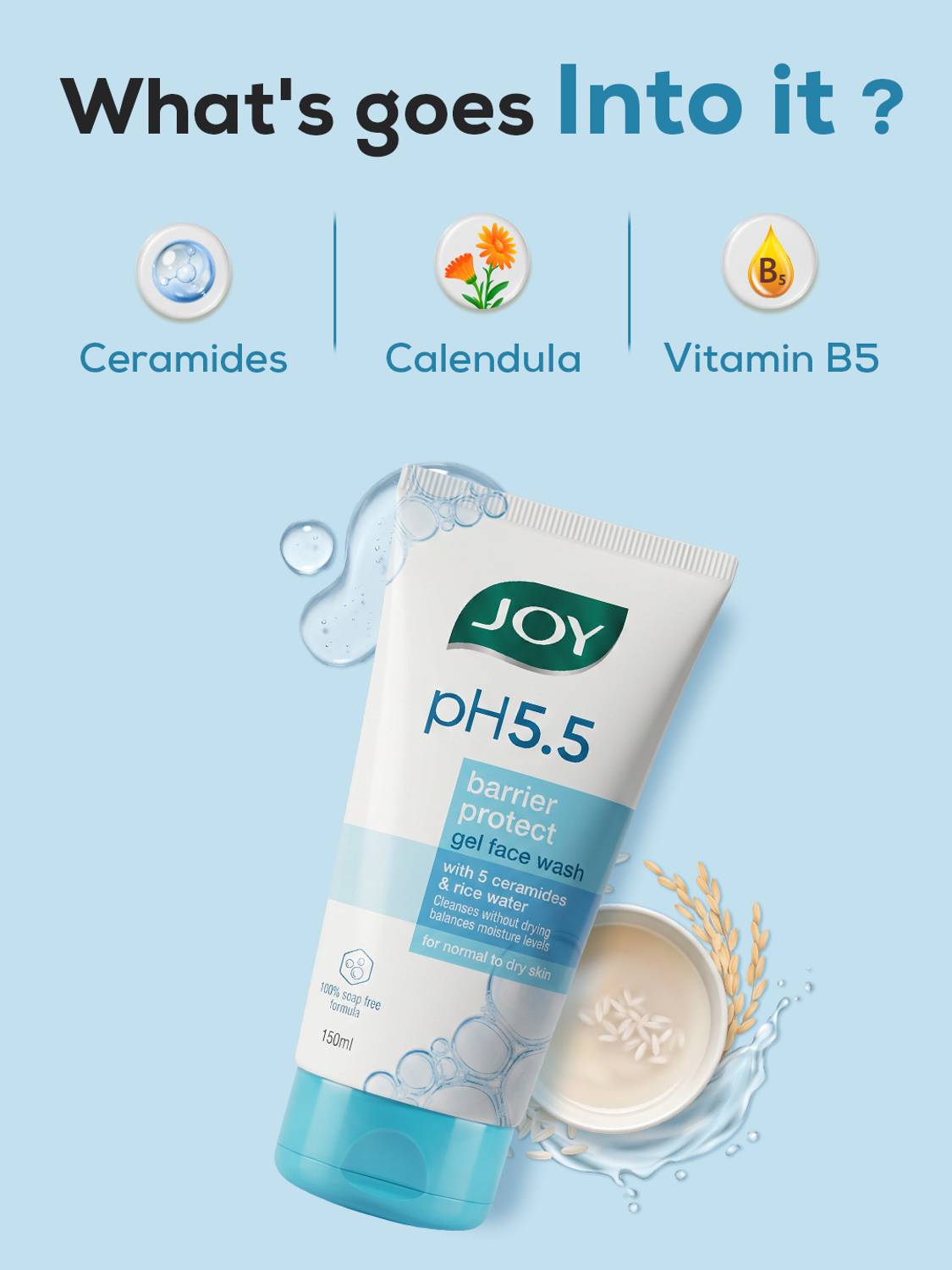Joy pH 5.5 Barrier Protect Gel Face Pack of 2 · 150 ml (300 ml total) - Image 3