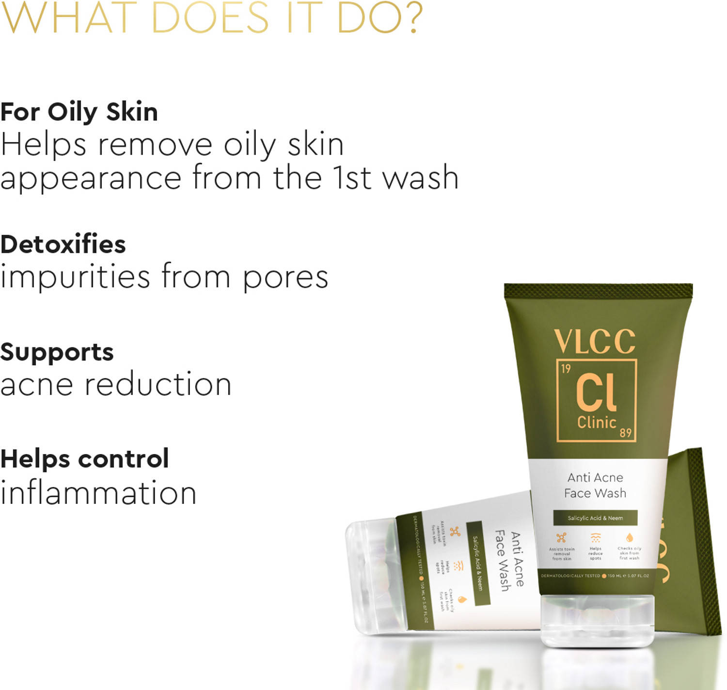 Image of VLCC Clinic Anti Acne | For oily & acne prone skin | Acne control, oil control Face Wash