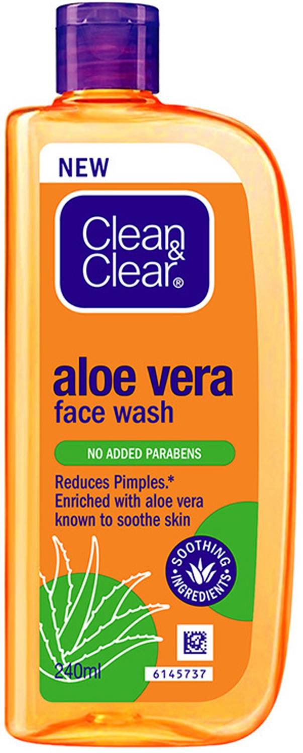 Clean & Clear Aloe Vera Reduces pimples Enriched with Aloe Ver