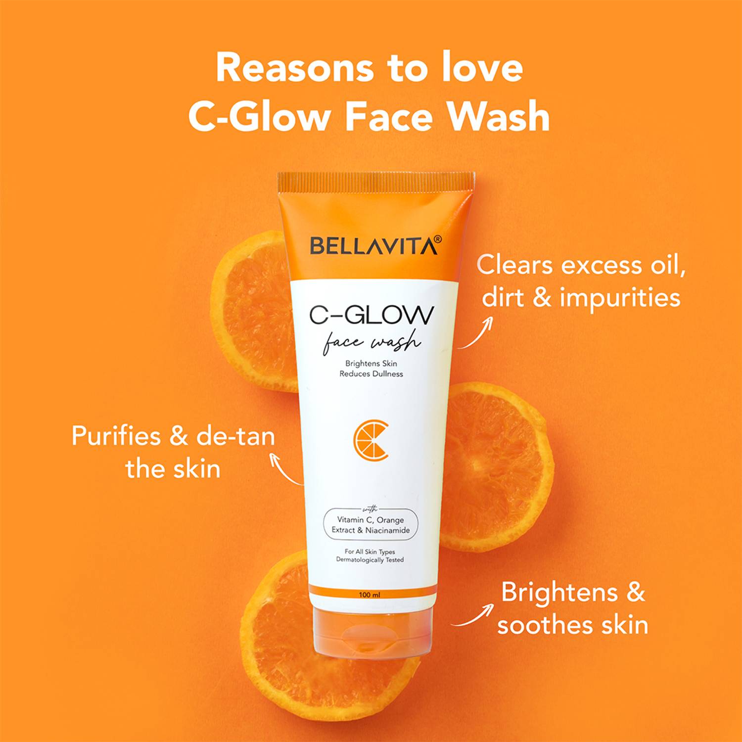 BELLAVITA Vitamin C Face Wash Pack of 2 - Image 2