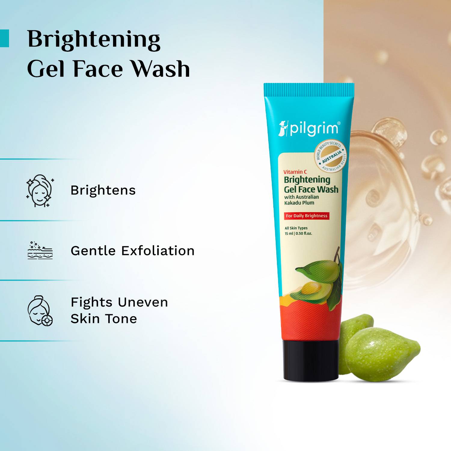 Pilgrim Vitamin C Brightening Face Wash - Image 3