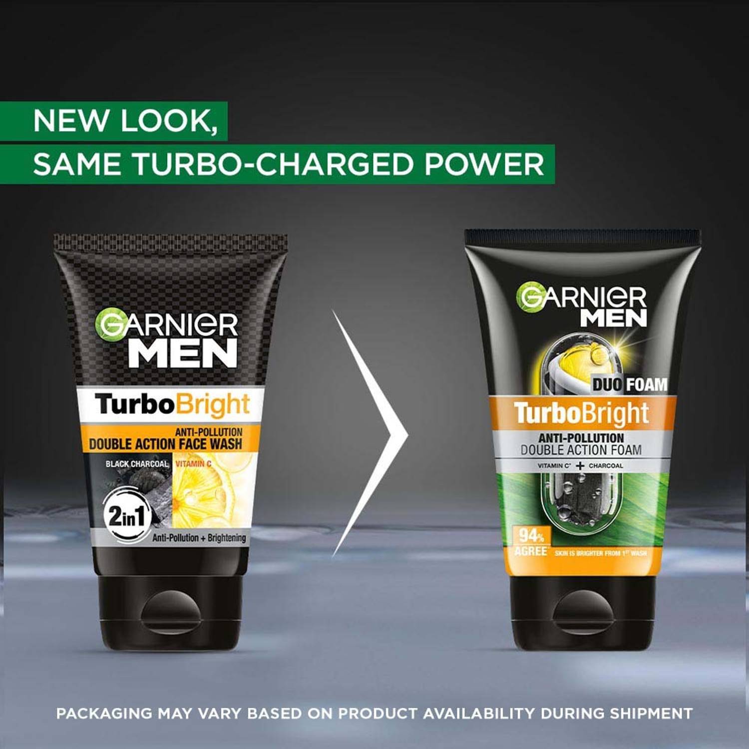 Garnier Men Turbo Bright Double Action Face Wash, 5 Pieces - Image 3
