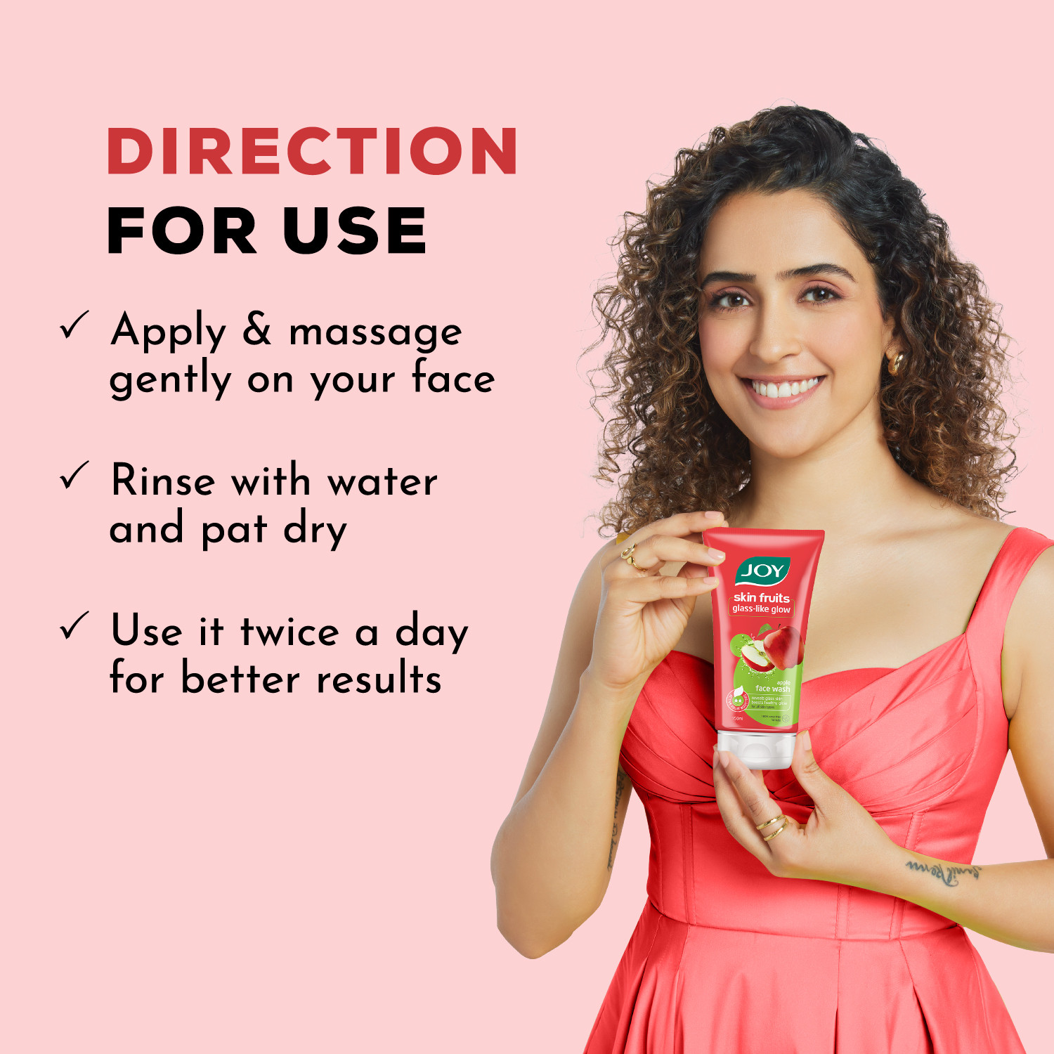 Image of Joy Skin Fruits Softening Glow Apple For All Skin Types Face Wash