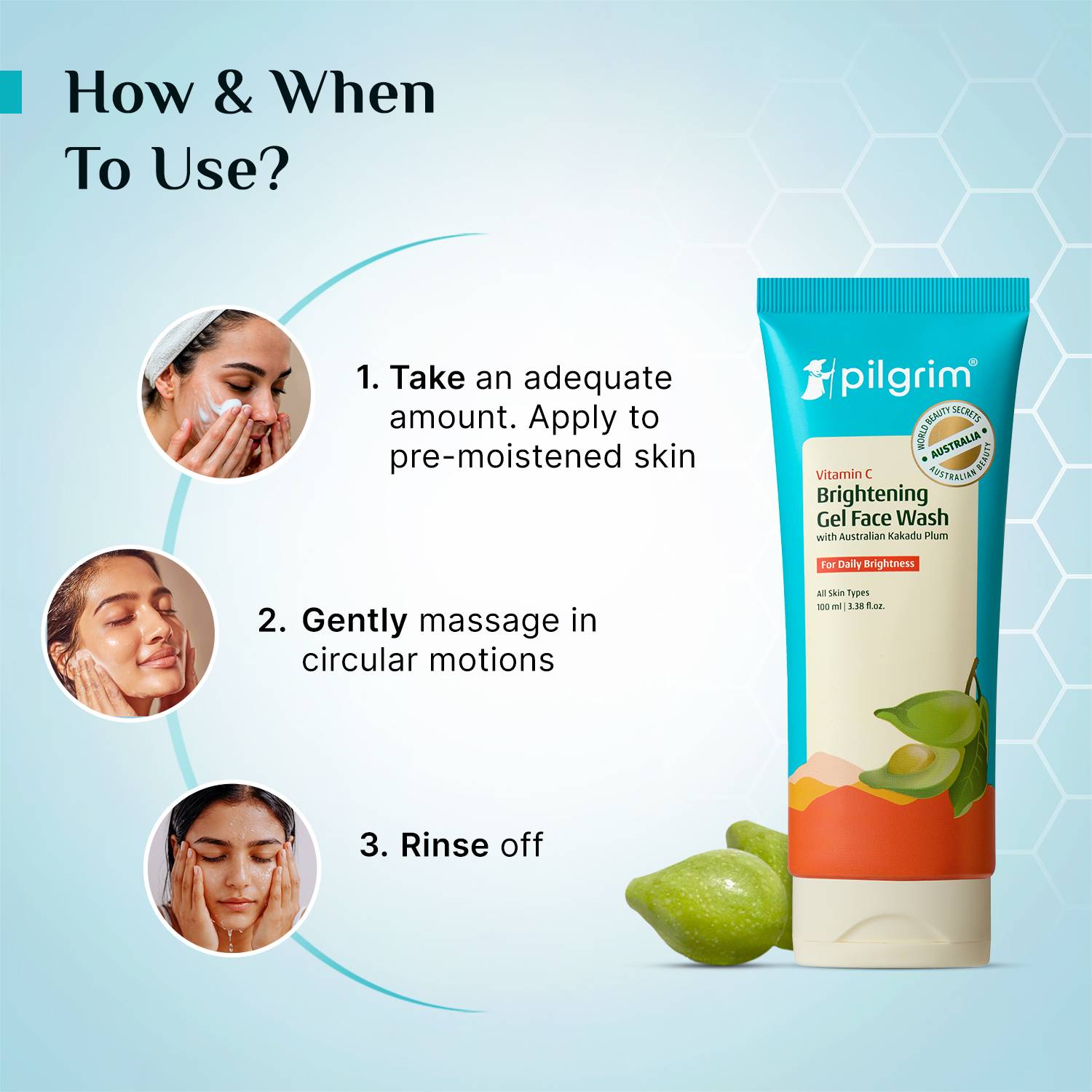 Pilgrim 10% Vitamin C Serum 30ml + Face Wash 100ml - Image 5