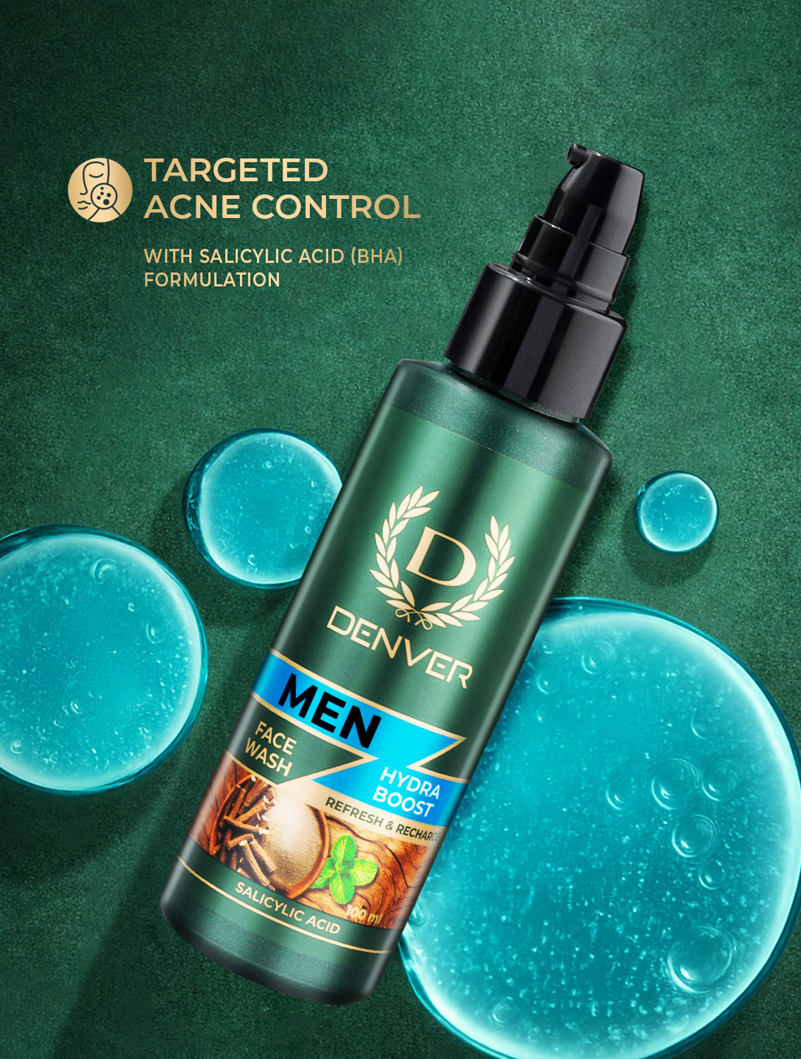 Image of DENVER Hydra Boost | Salicylic Acid Acne Control Face Wash