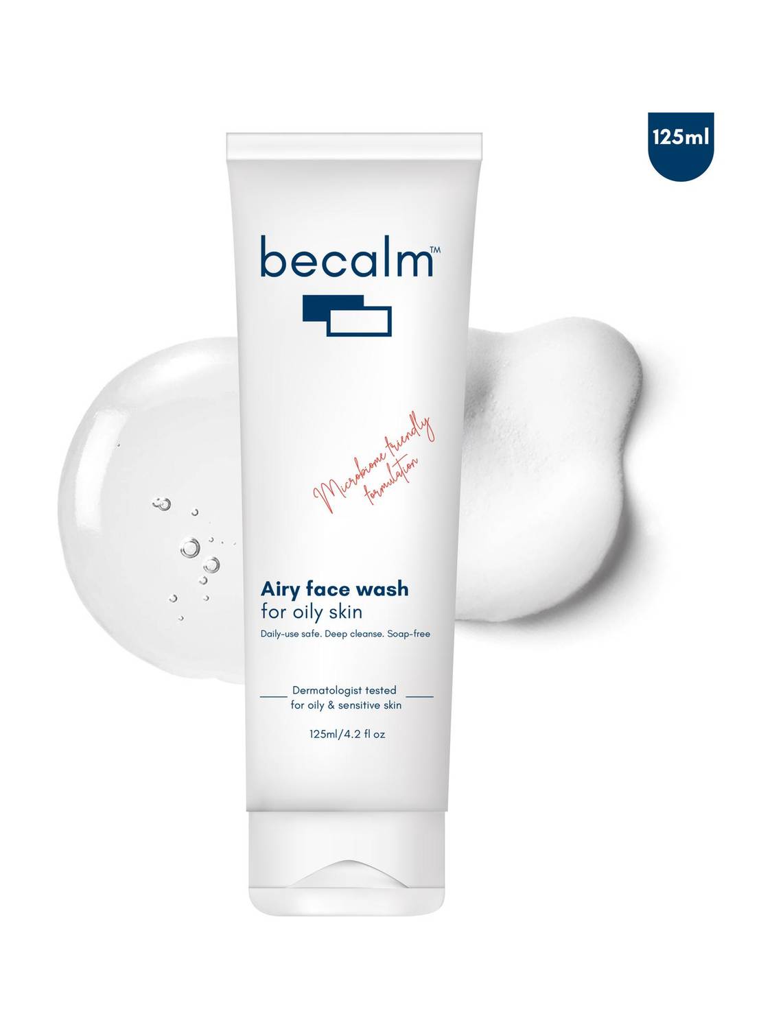 Becalm Airy Face Wash 125 ml for Oily Skin - Image 1
