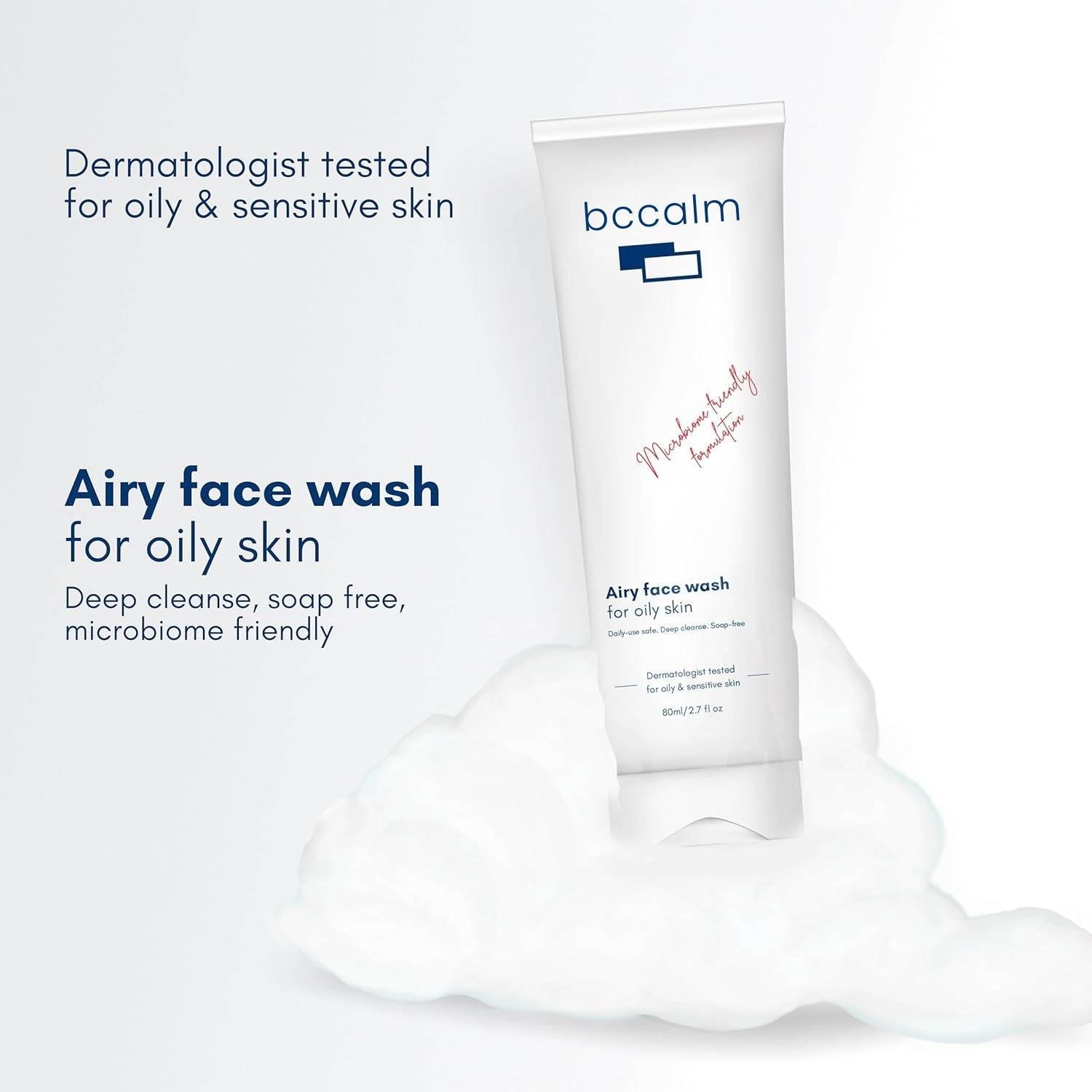 Glisher Becalm Airy Face Wash for Oily Skin, 80g - Image 2