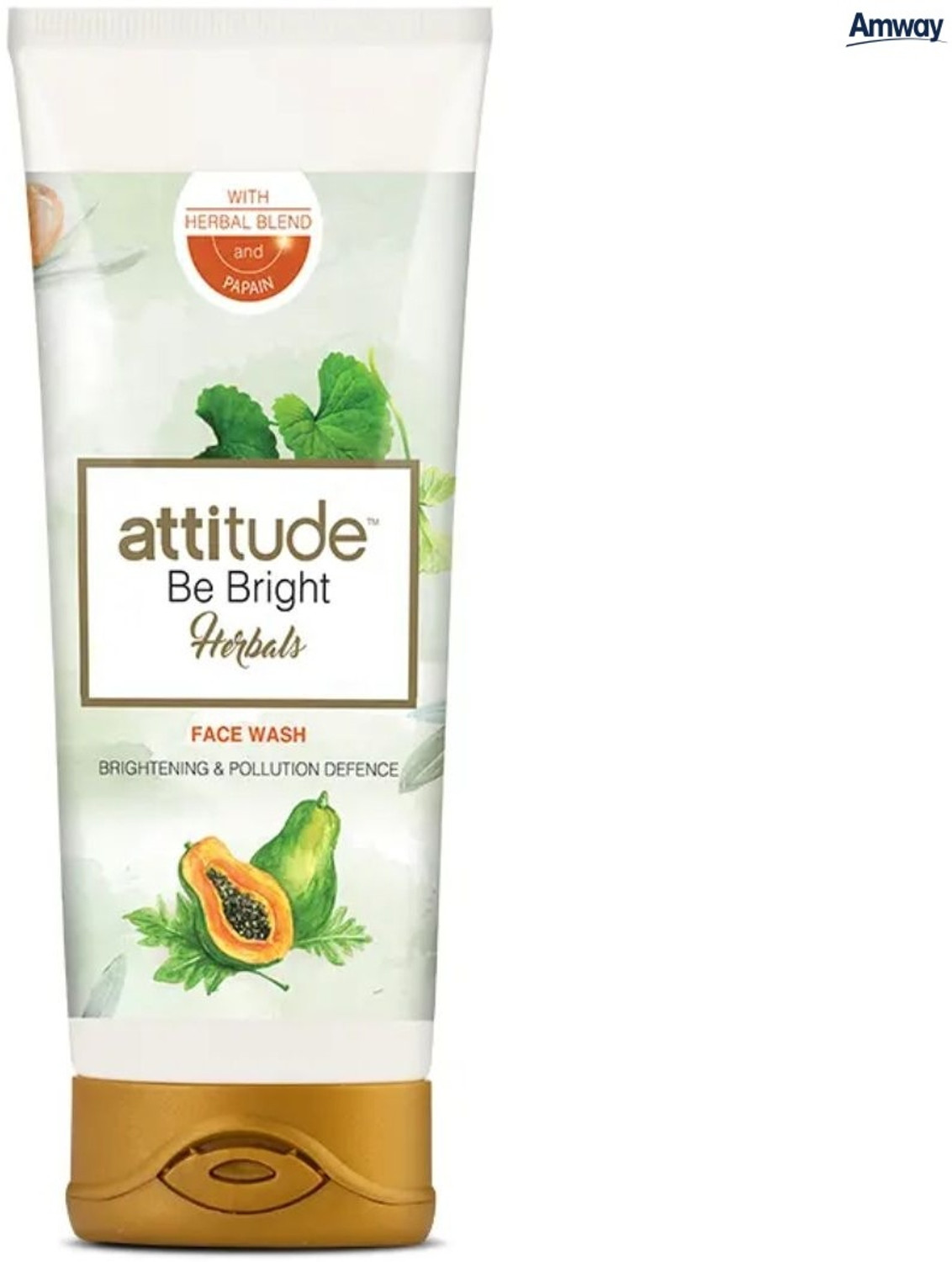 Image of Amway Attitude Be Bright Herbals Herbal Radiant Face Cleanser for Soft Skin Face Wash