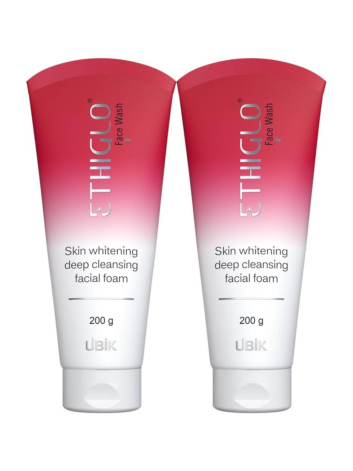 ETHIGLO Skin Lightening with Kojic Acid, Niacinamide & Vitamin C | Pack of 2 Face Wash