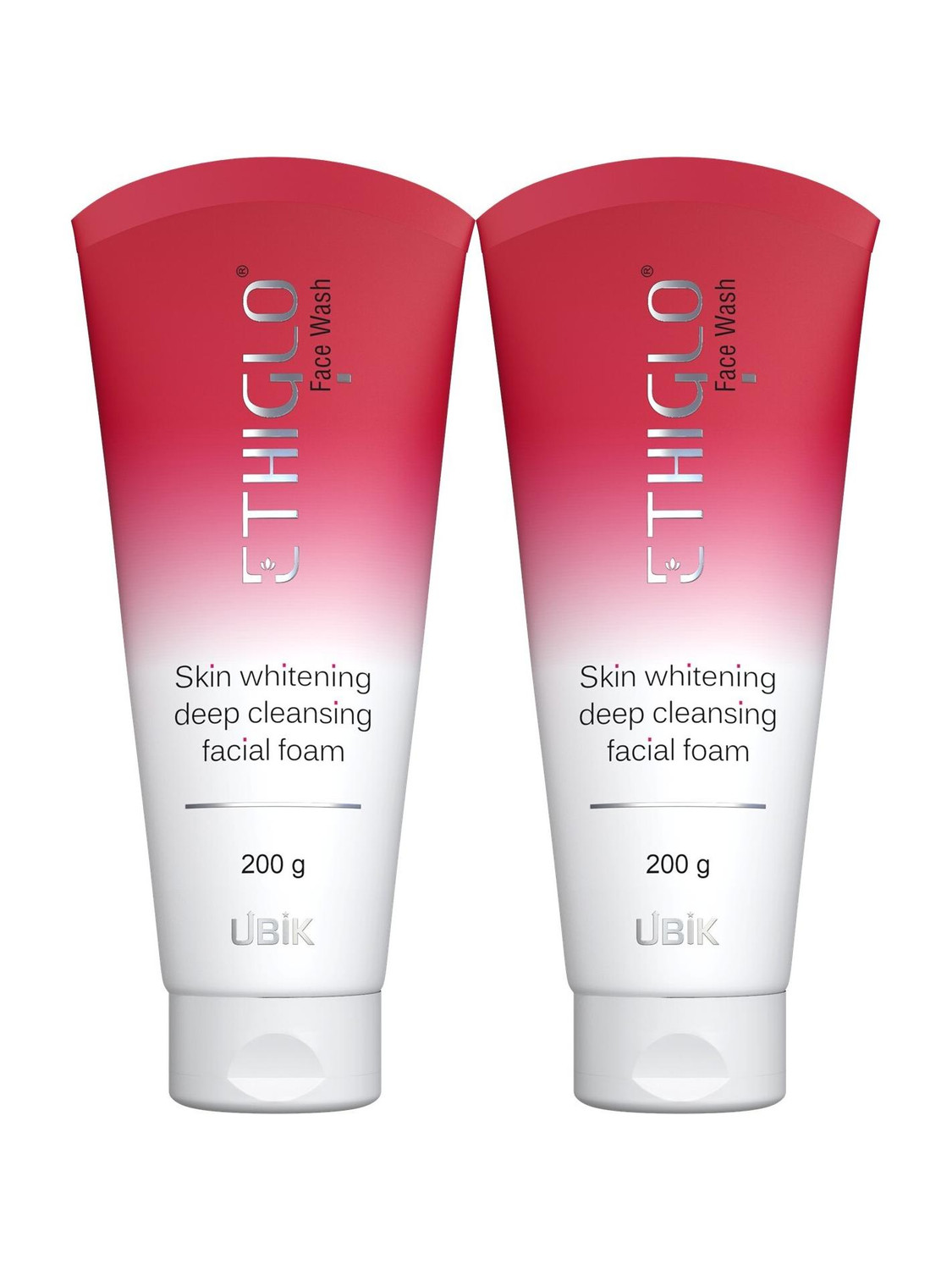 Image of ETHIGLO Skin Lightening with Kojic Acid, Niacinamide & Vitamin C | Pack of 2 Face Wash