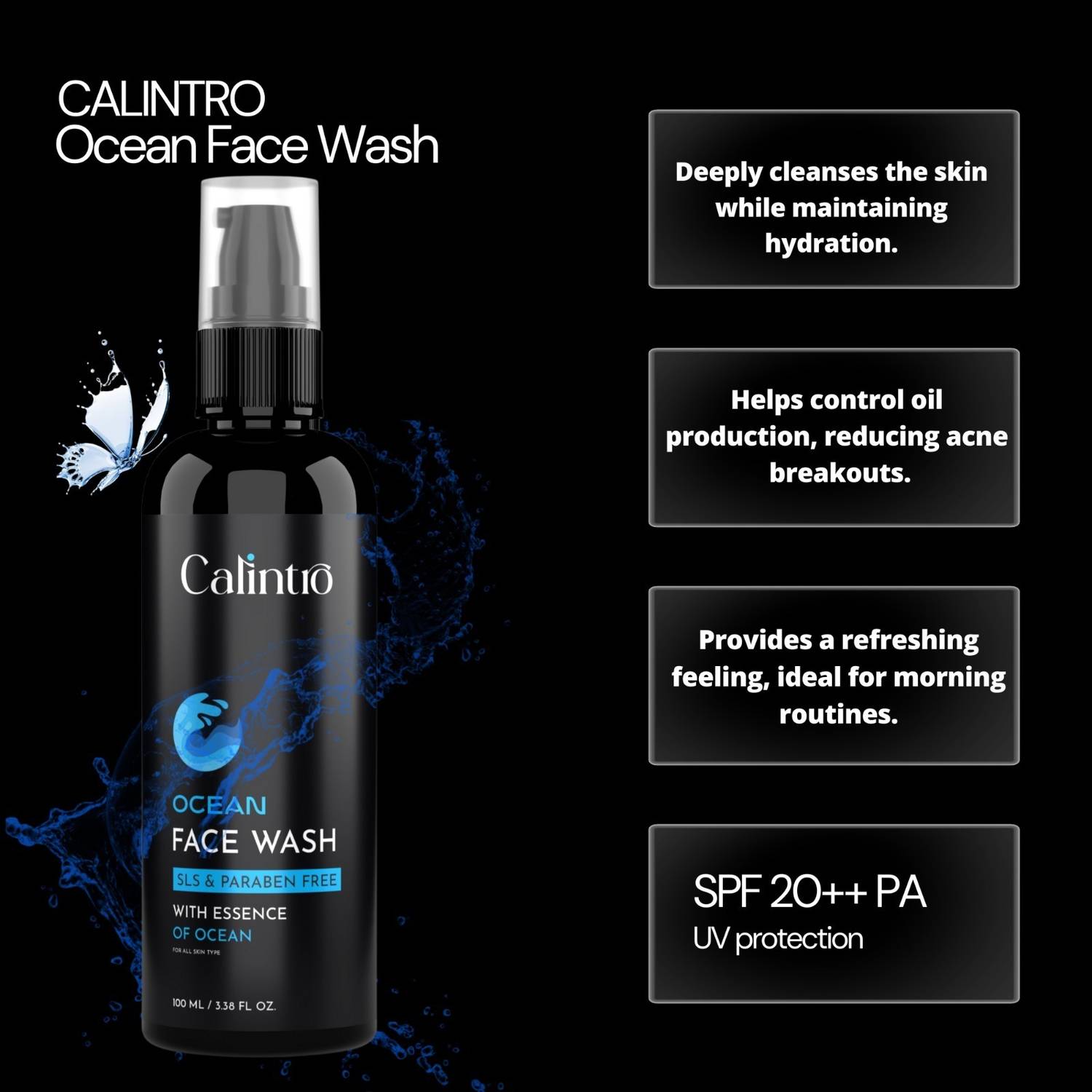 Calintro Ocean Men's Face Wash - Image 2