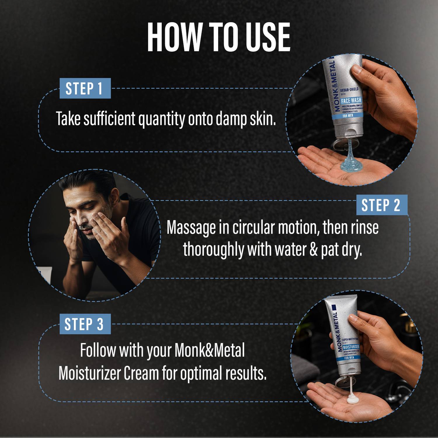 MONK&METAL Urban-Shield De-Tan Face Wash for Men - Image 5