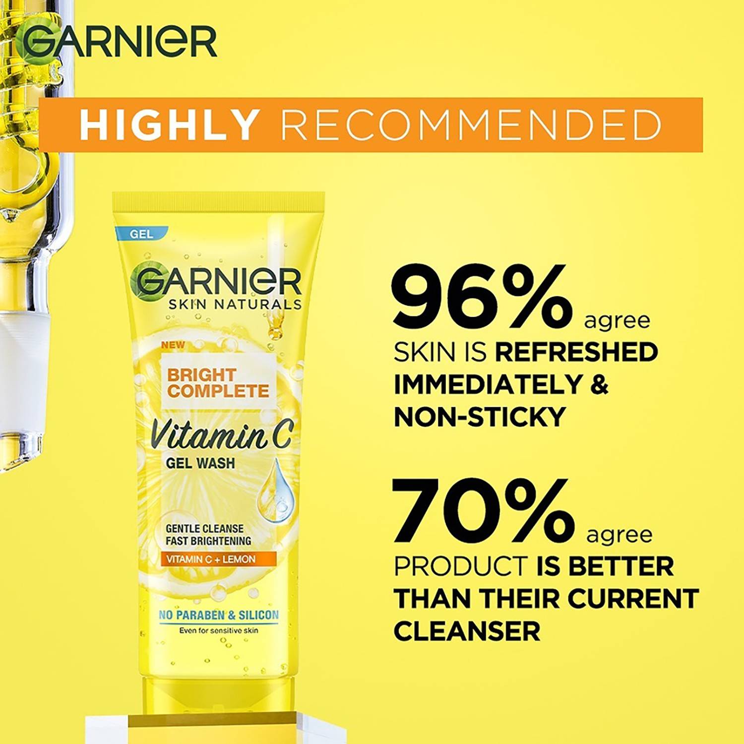 GARNIER Bright Complete Vitamin C Gel Gentle Cleanser - Image 5