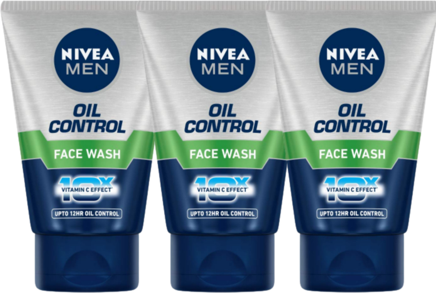 Image of NIVEA Oil Control Men 100ml (Set of 3) Face Wash