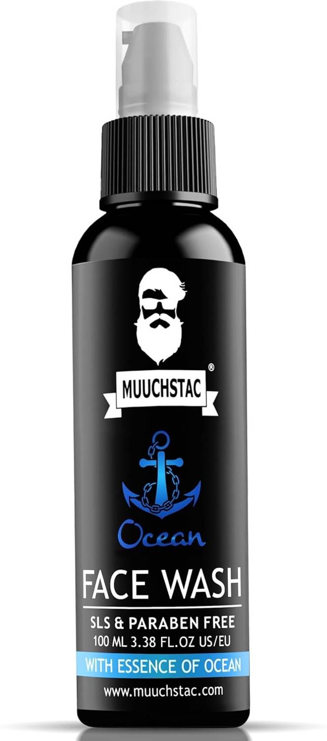 MUUCHSTAC Ocean for Men, Fights Acne & Pimple, Skin Brightening, All Skin Types Face Wash